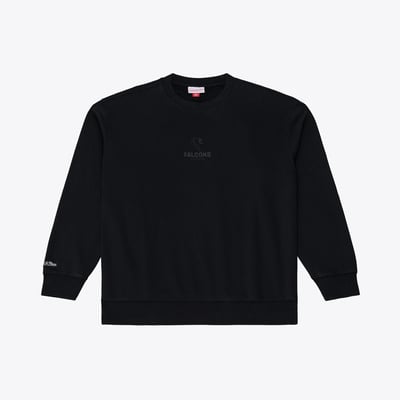 Atlanta Falcons Mitchell & Ness Core Essentials Micro Logo Fleece Sweatshirt - Black
