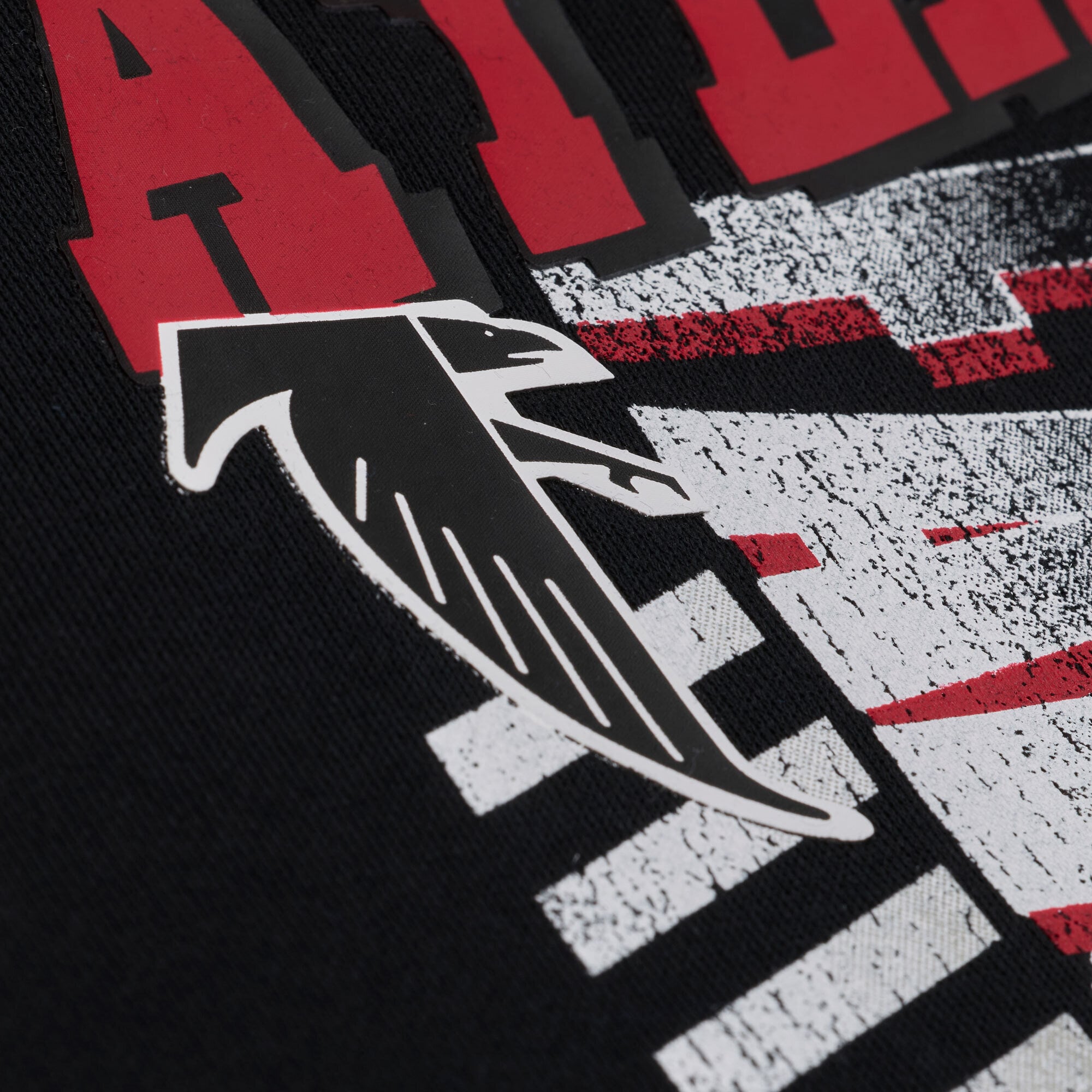 Sweat à capuche en polaire graphique noir Mitchell & Ness Atlanta Falcons Core Essentials Street pour homme