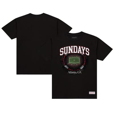 Atlanta Falcons Mitchell & Ness Sundays Core Essential T-Shirt - Black