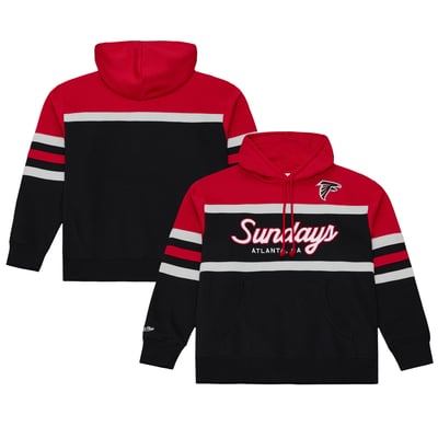 Atlanta Falcons Mitchell & Ness Sundays Head Coach Hoodie - Black