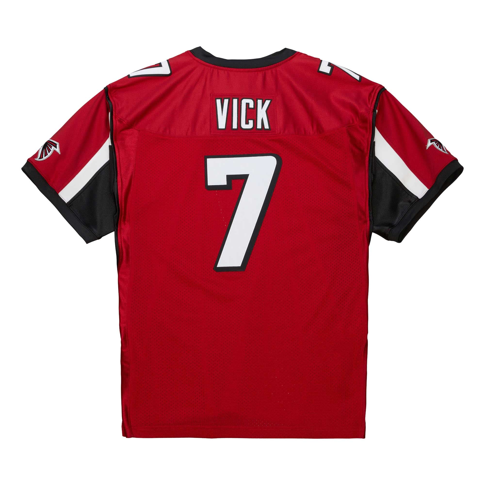 Men's Mitchell & Ness Michael Vick Red Atlanta Falcons 2003 Authentic Throwback Retired Player Jersey