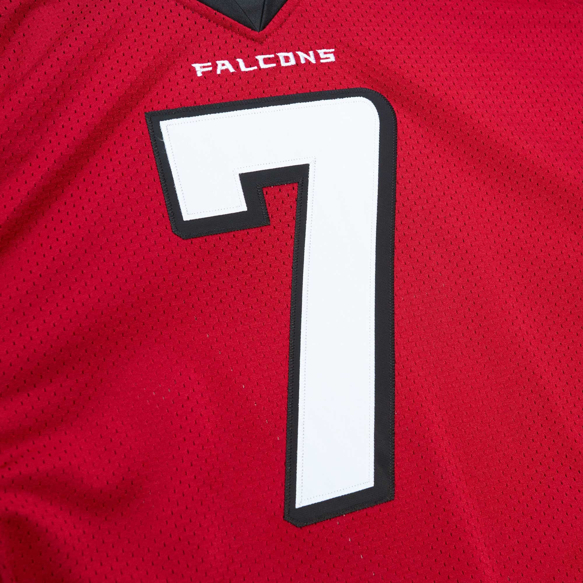Men's Mitchell & Ness Michael Vick Red Atlanta Falcons 2003 Authentic Throwback Retired Player Jersey