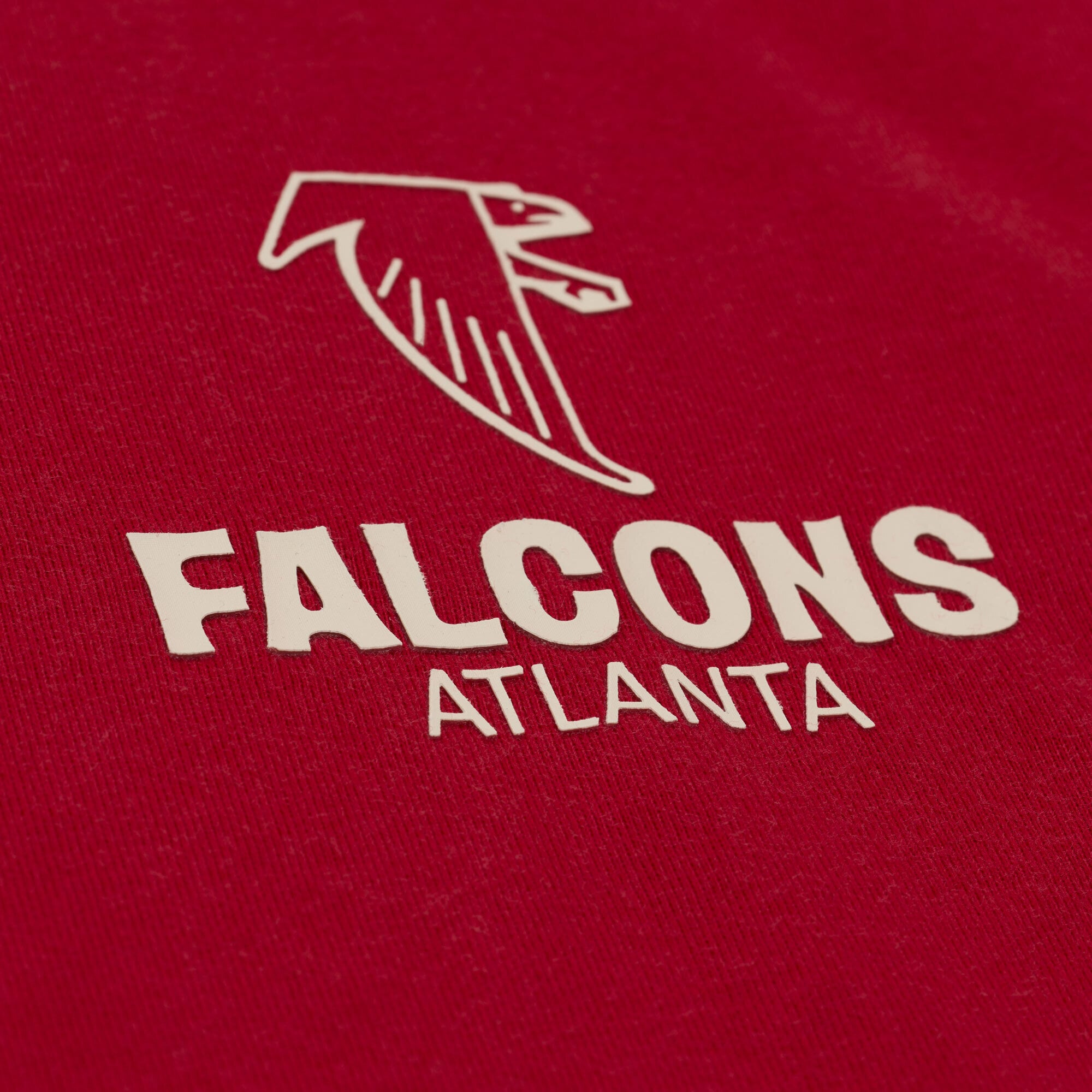 Men's Mitchell & Ness Red Atlanta Falcons Core Essentials Micro Logo T-Shirt