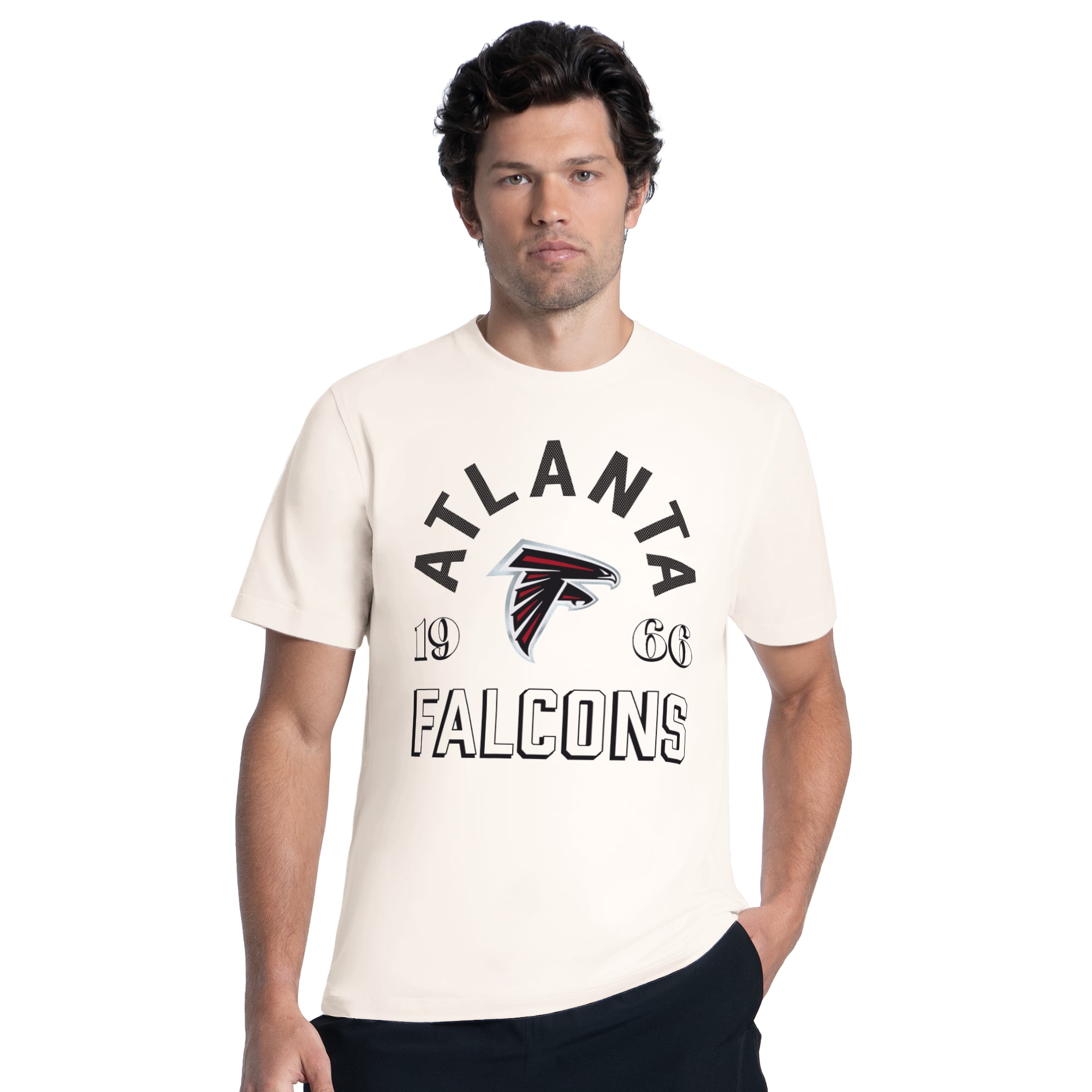 Men's MSX by Michael Strahan Cream Atlanta Falcons Ultimate Graphic T-Shirt