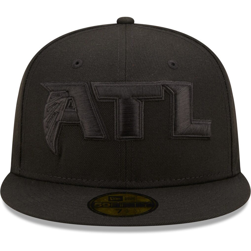 Atlanta Falcons New Era Team Black on Black Alternate 59FIFTY Fitted Hat