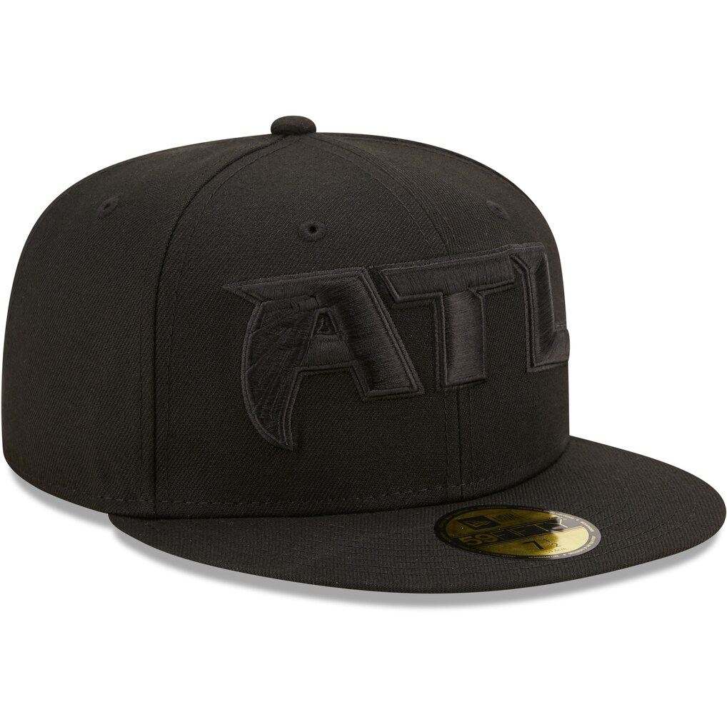 Atlanta Falcons New Era Team Black on Black Alternate 59FIFTY Fitted Hat