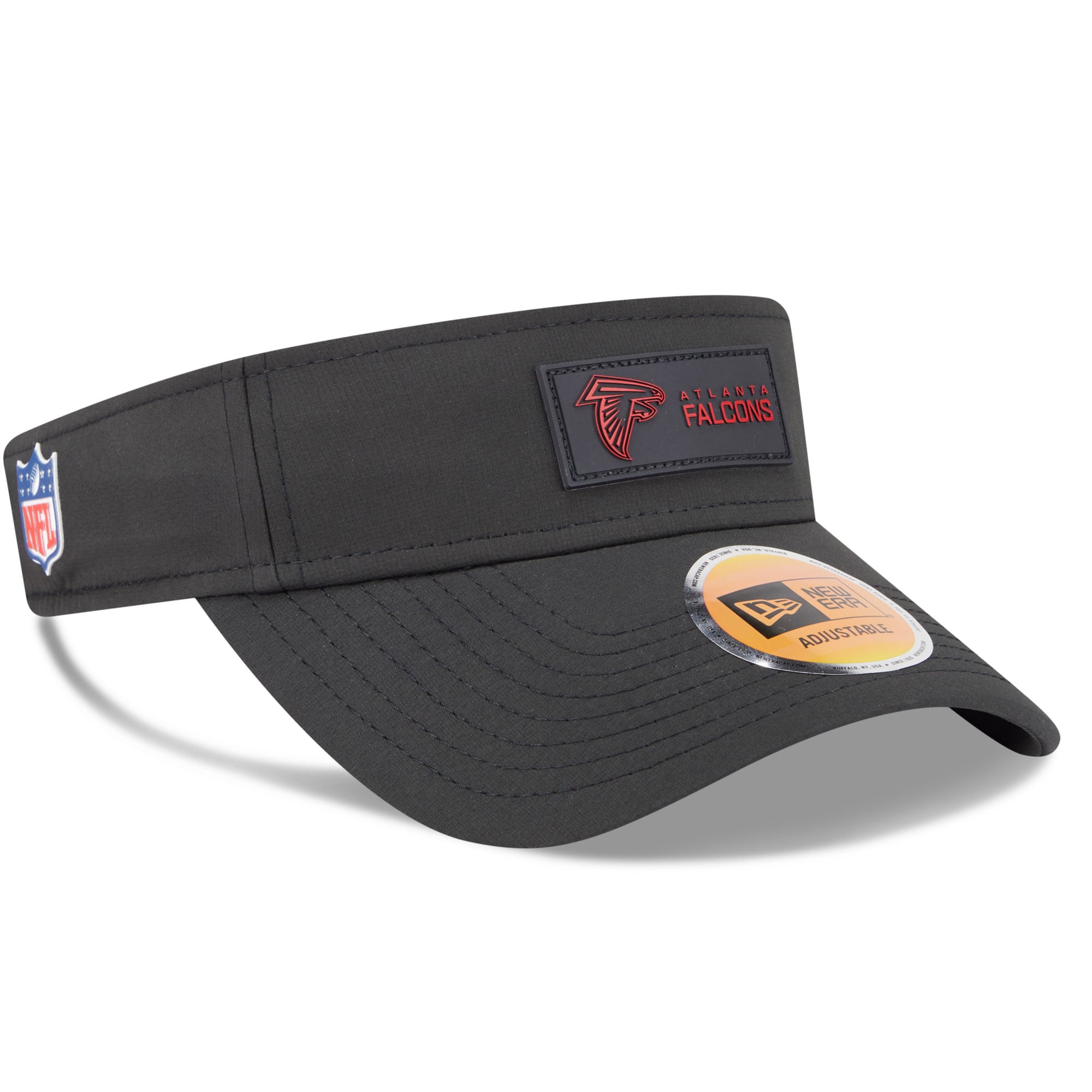 Visière noire New Era pour homme, modèle Atlanta Falcons 2025