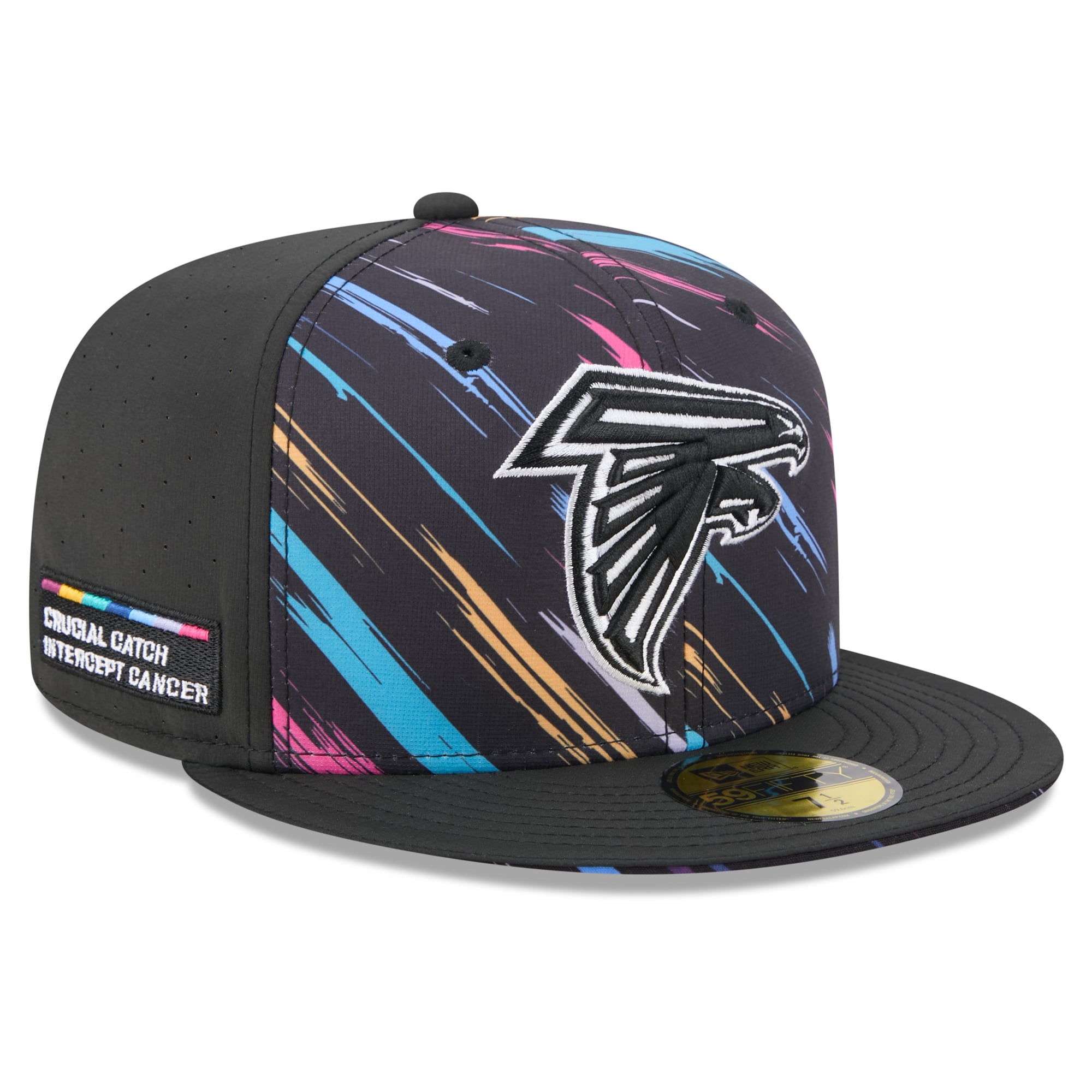 Men's New Era Black Atlanta Falcons 2026 NFL Crucial Catch 59FIFTY Fitted Hat