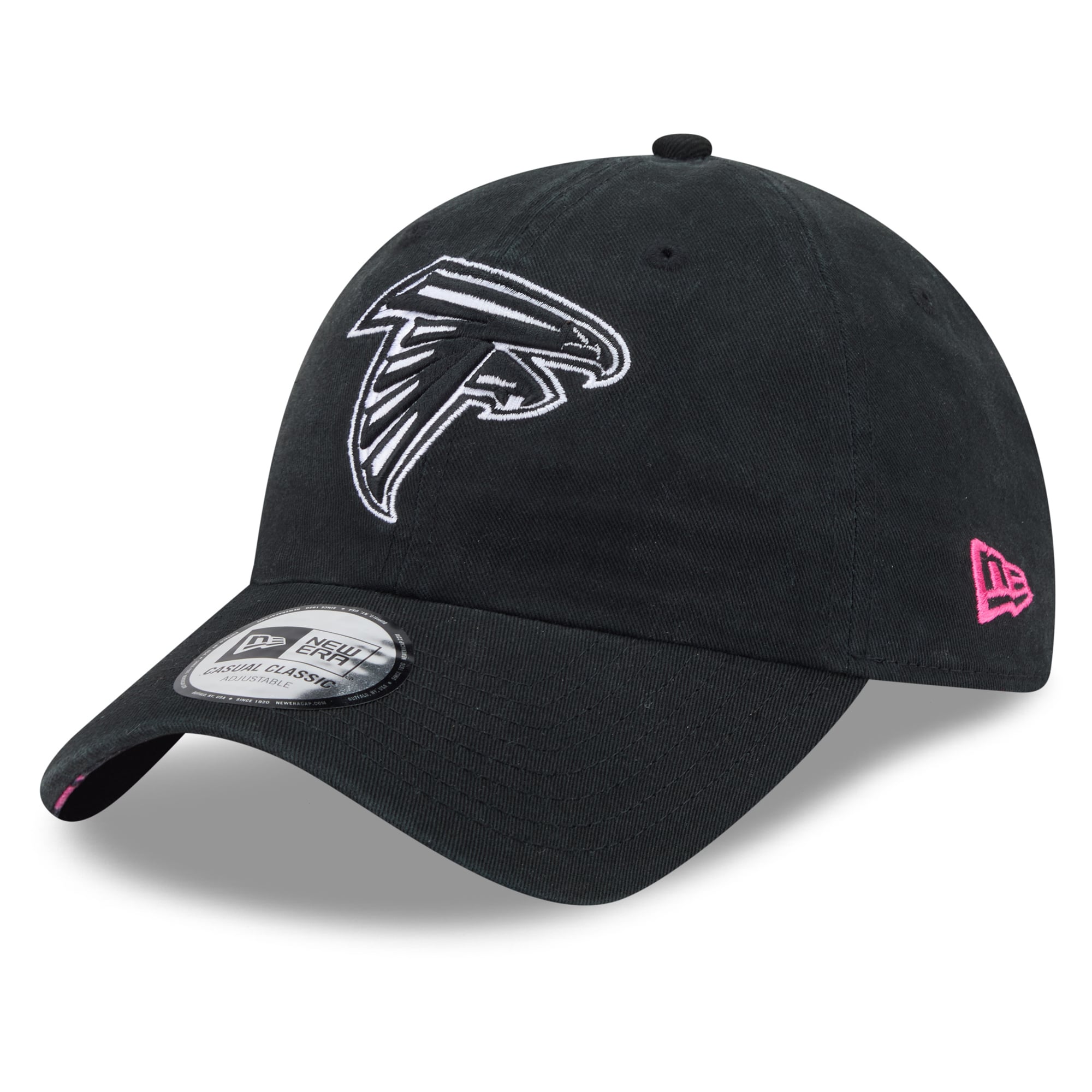 Men's New Era Black Atlanta Falcons 2026 NFL Crucial Catch Casual Classic Adjustable Hat