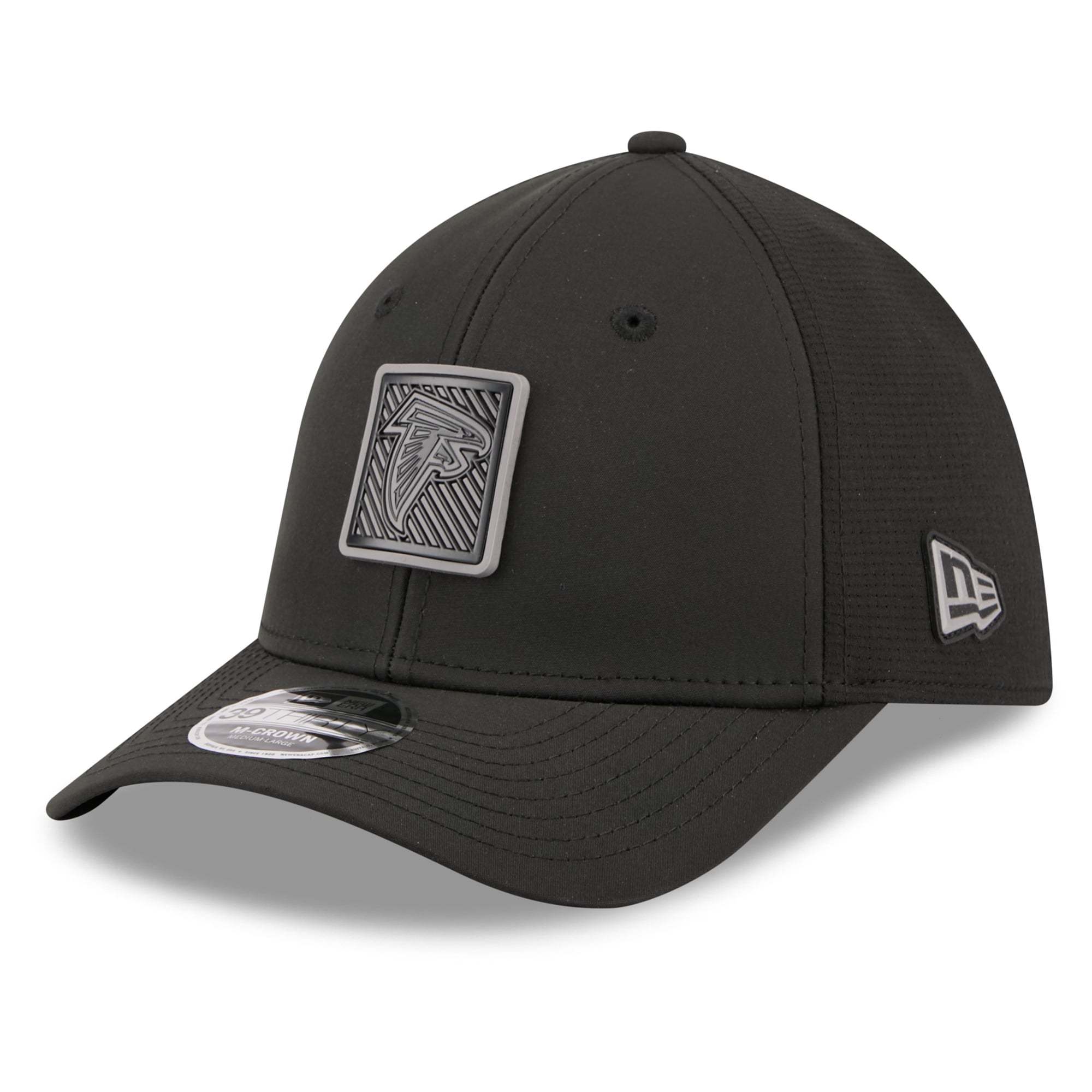 Men's New Era Black Atlanta Falcons 2026 NFL Training Camp 39THIRTY Flex Hat