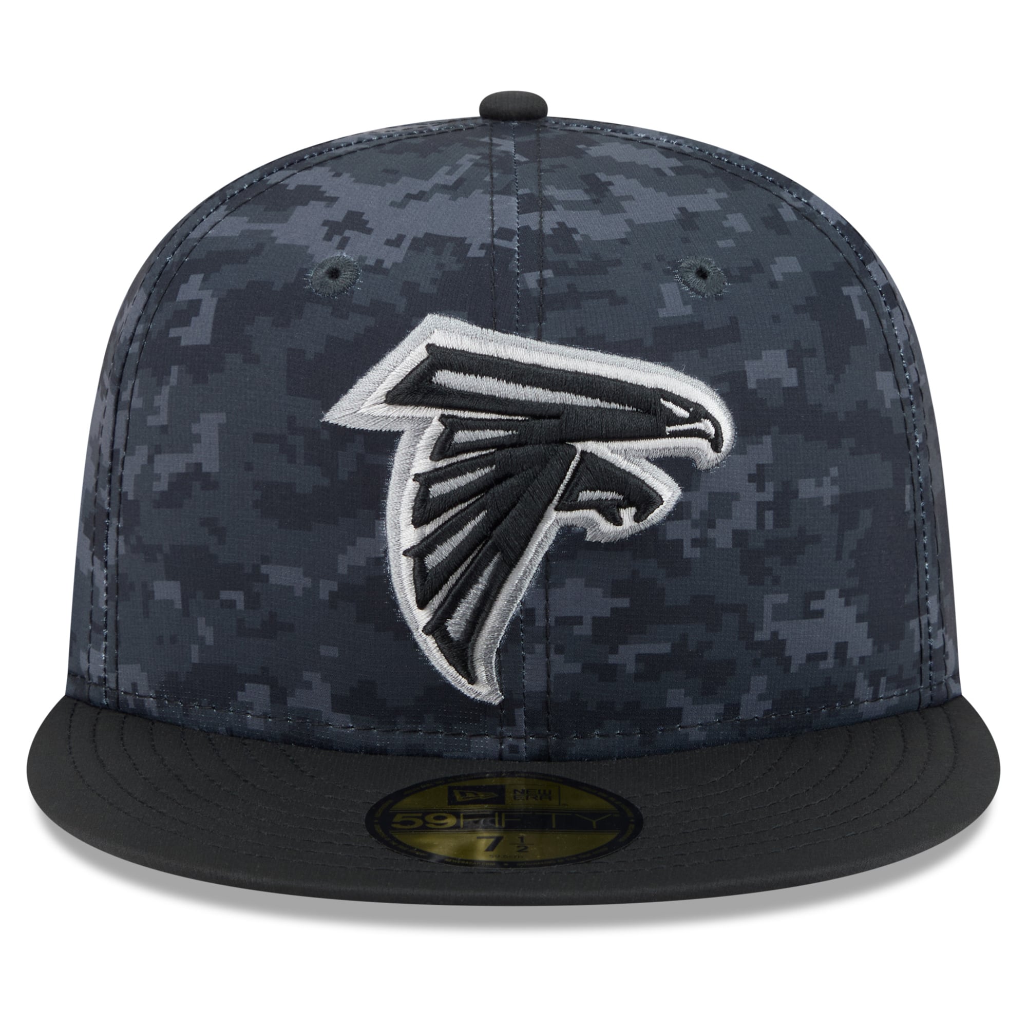 Men's New Era Black Atlanta Falcons 2026 Salute To Service 59FIFTY Fitted Hat