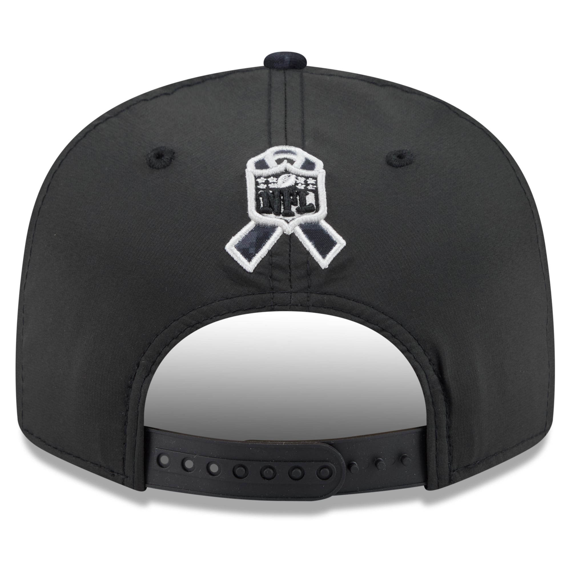 Casquette snapback New Era noire Atlanta Falcons 2026 Salute To Service 9FIFTY pour homme