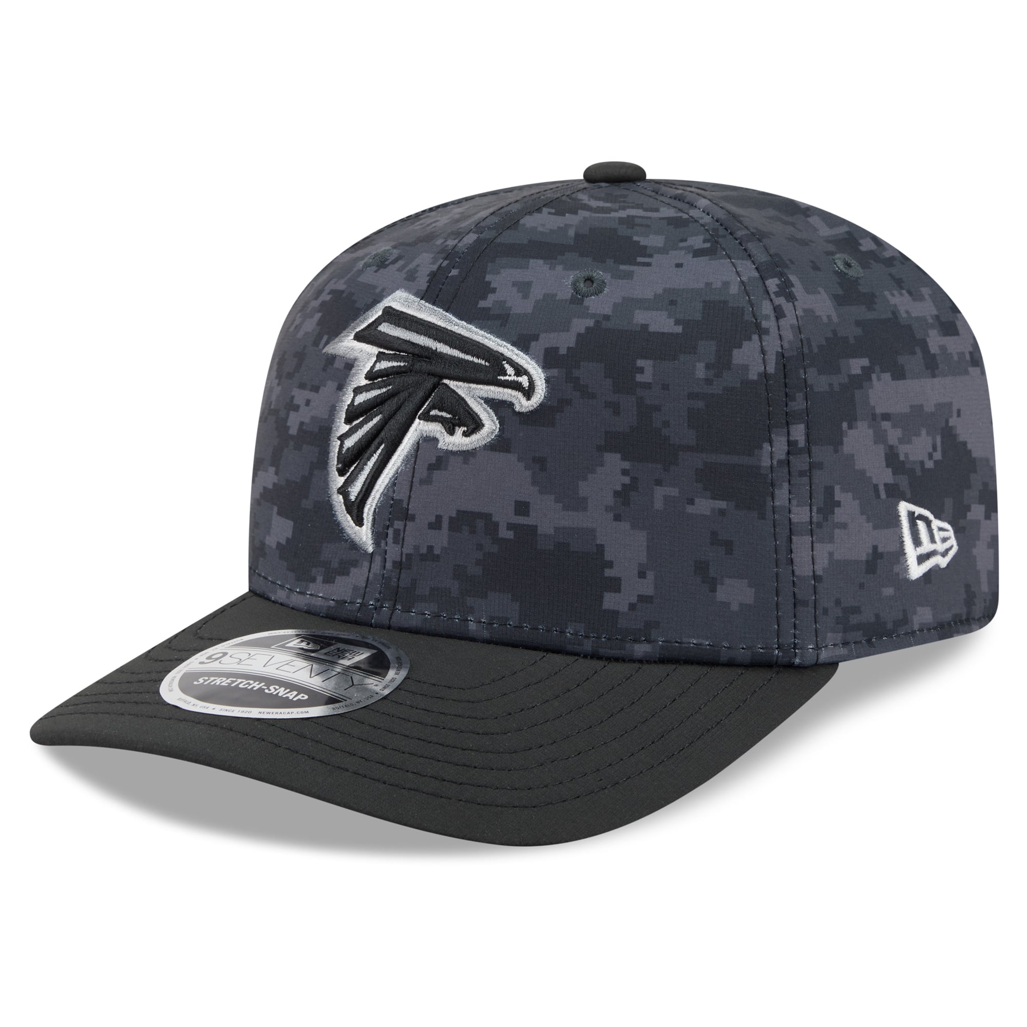 Casquette ajustable New Era Atlanta Falcons 2026 Salute To Service 9SEVENTY noire pour homme