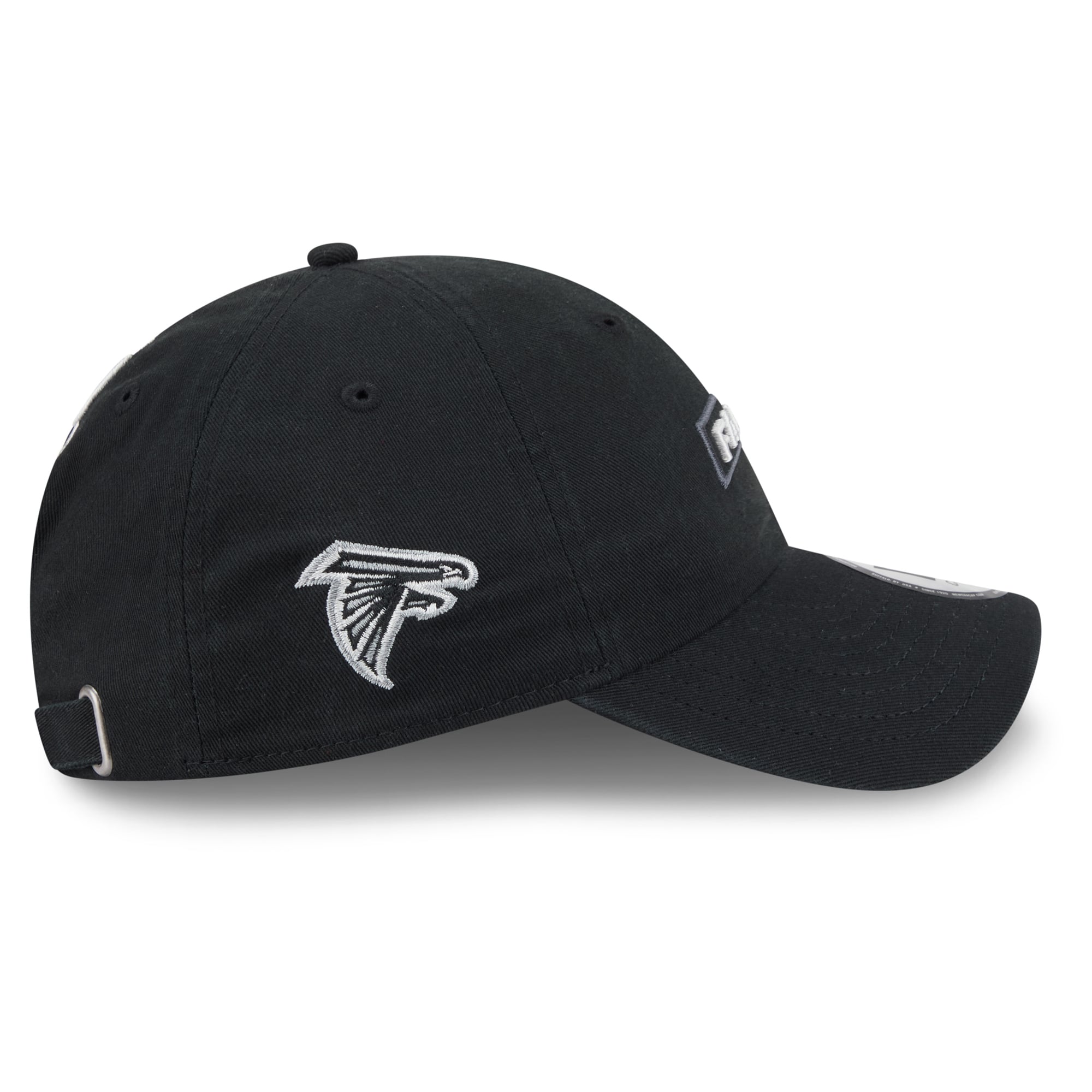 Casquette New Era noire pour homme Atlanta Falcons 2026 Salute To Service, style classique décontracté et ajustable