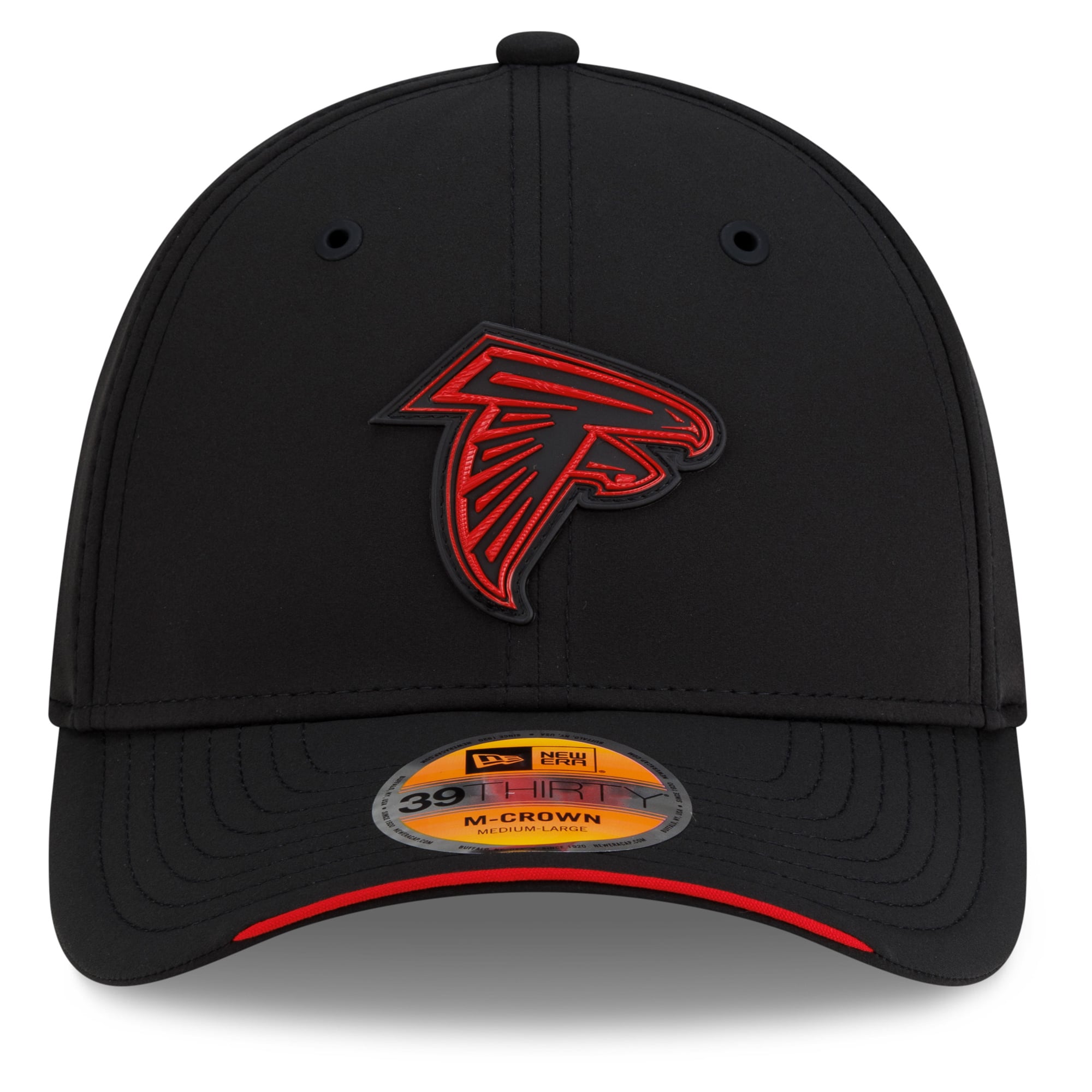 Men's New Era Black Atlanta Falcons 2026 Sideline 39THIRTY M-Crown Flex Hat