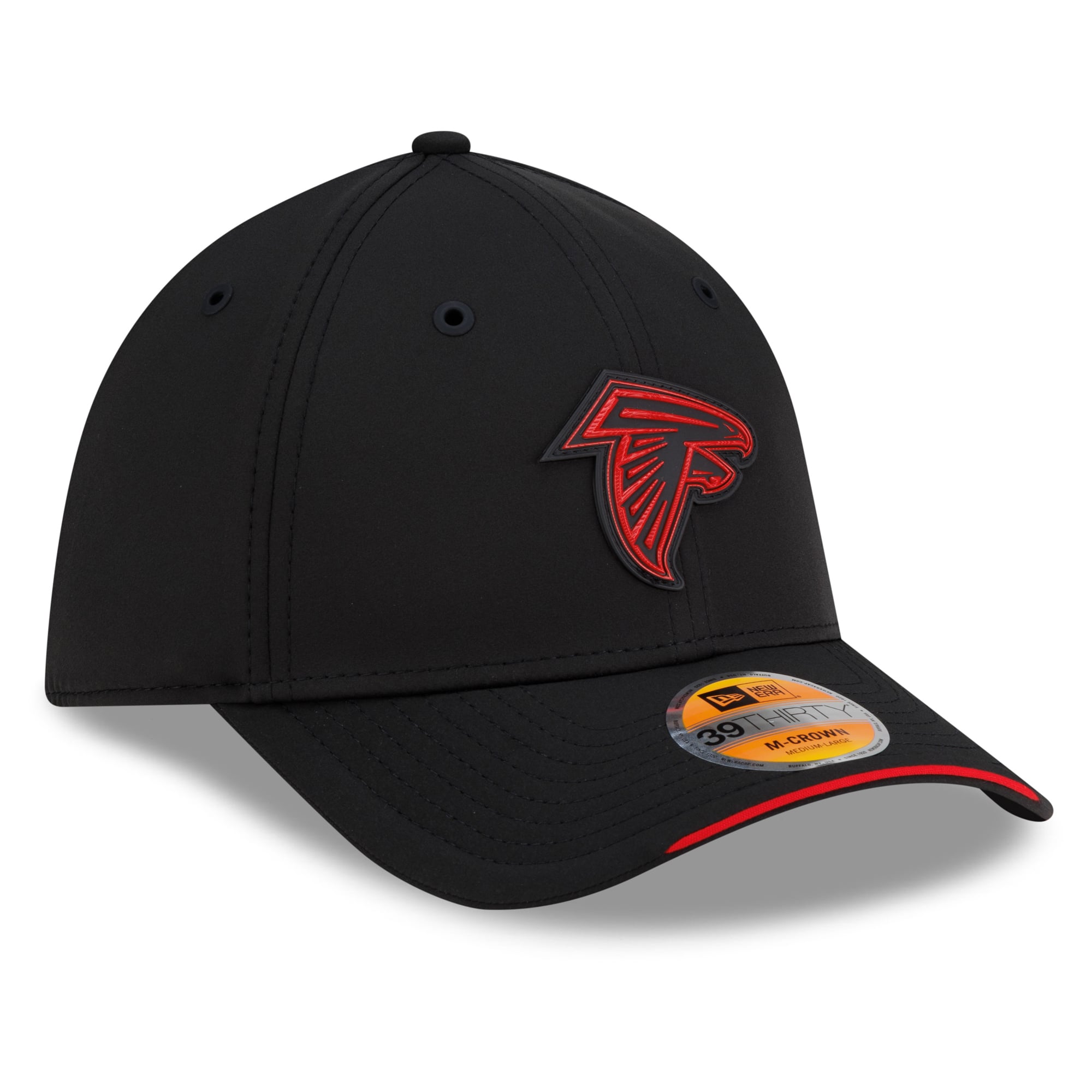 Men's New Era Black Atlanta Falcons 2026 Sideline 39THIRTY M-Crown Flex Hat