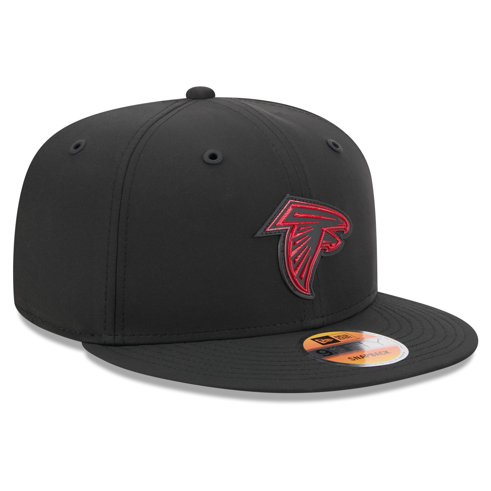 Casquette snapback New Era noire Atlanta Falcons 2026 Sideline 9FIFTY pour homme