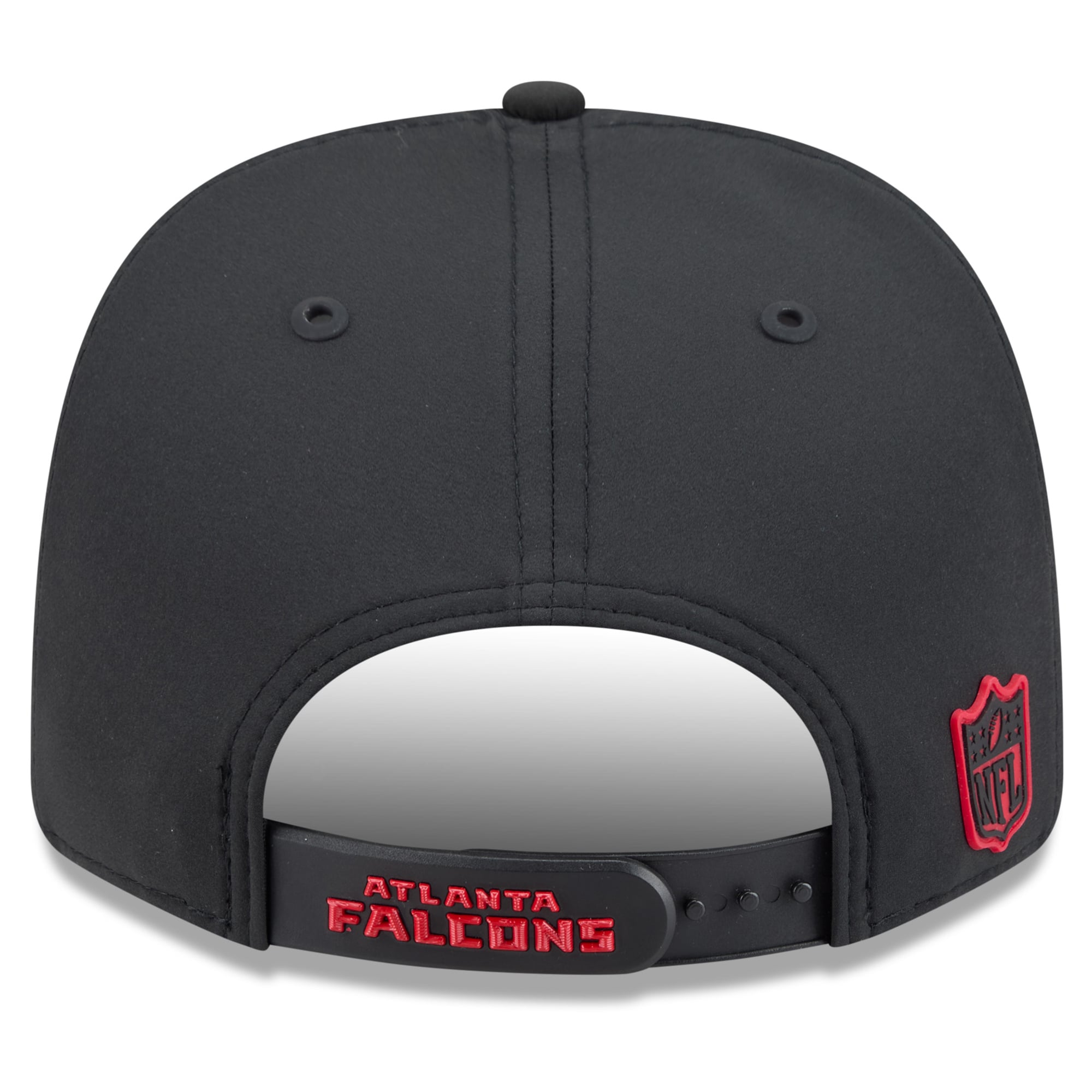 Casquette ajustable New Era rouge Atlanta Falcons 2026 Sideline Throwback 9SEVENTY pour homme