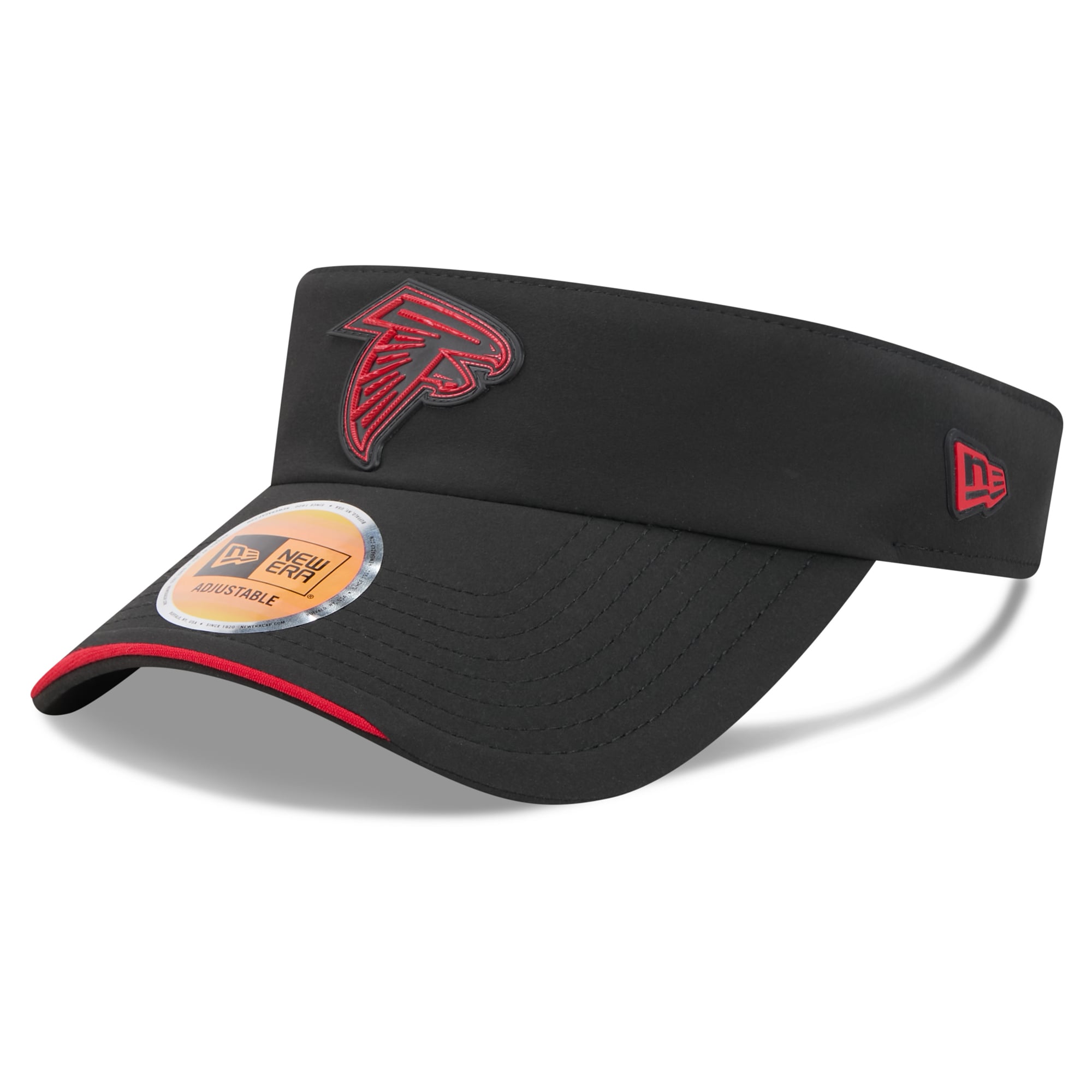 Men's New Era Black Atlanta Falcons 2026 Sideline Adjustable Visor