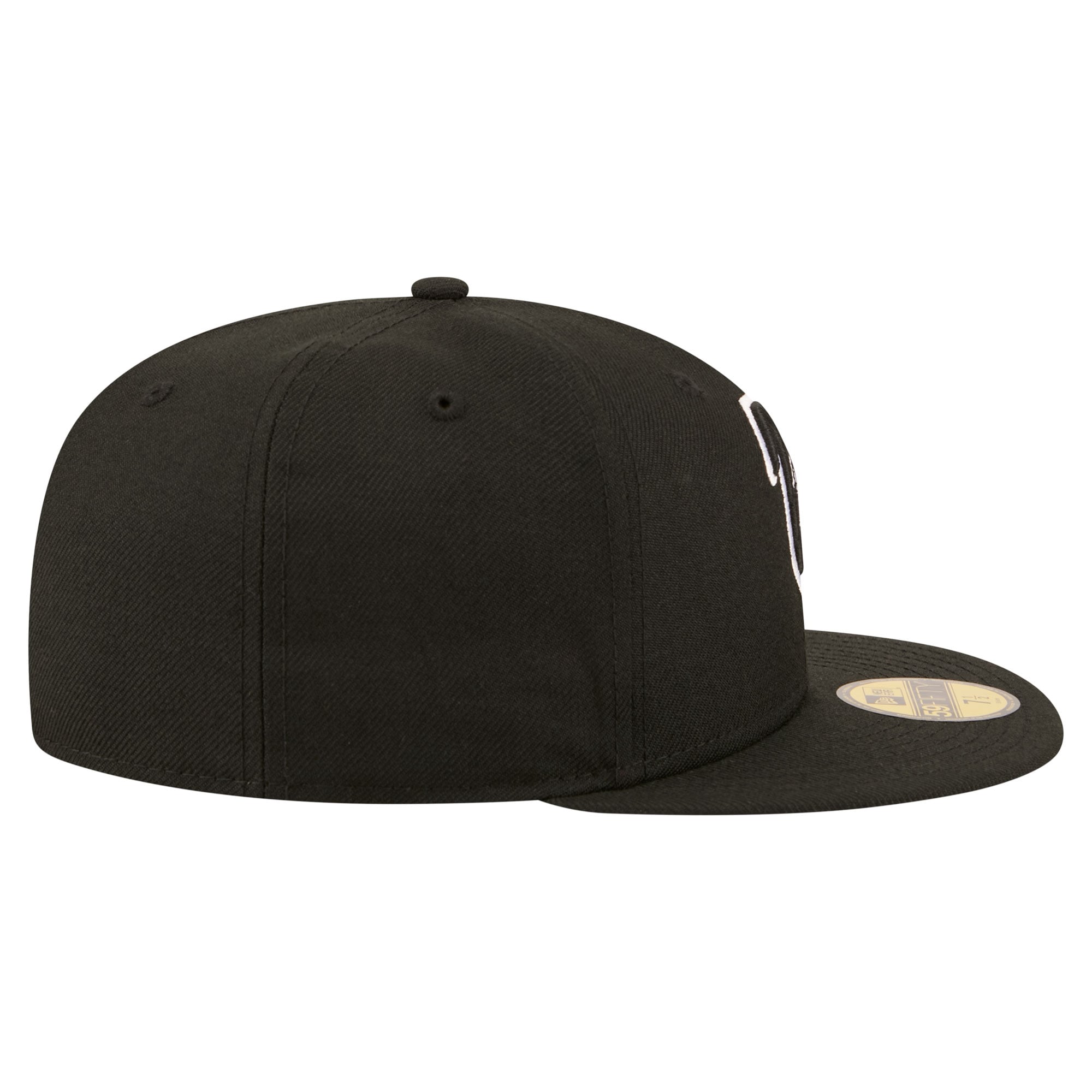 Casquette ajustée New Era Atlanta Falcons 59FIFTY noire pour homme