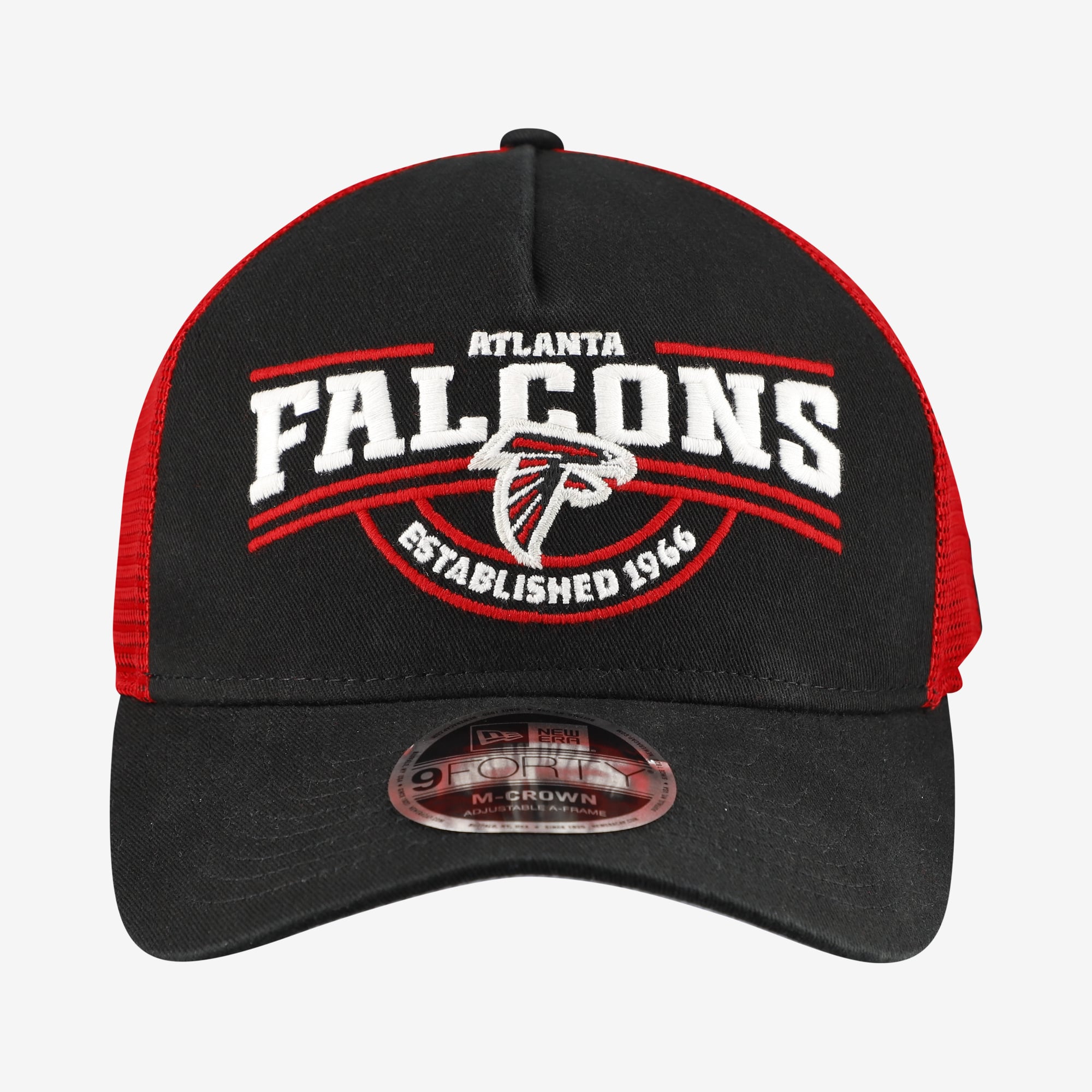 Casquette ajustable New Era Atlanta Falcons 9FORTY noire pour homme