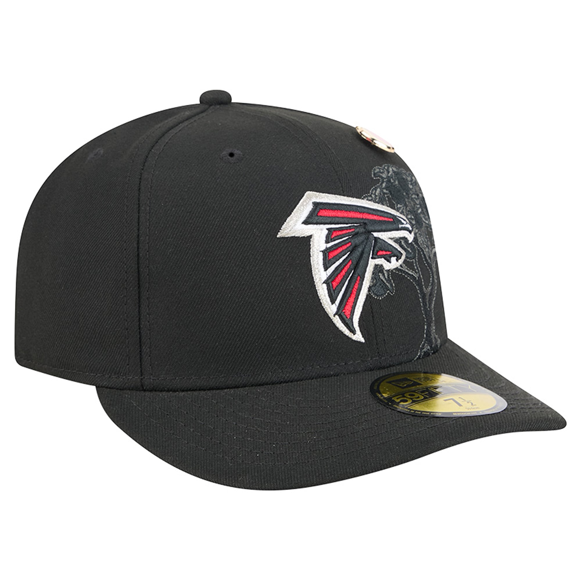Men's New Era Black Atlanta Falcons City Pin 59FIFTY Fitted Hat