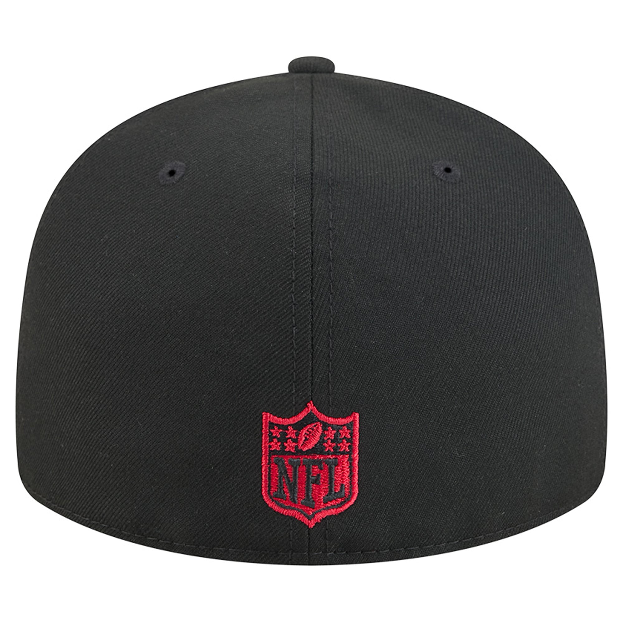 Casquette ajustée New Era 59FIFTY noire pour homme, avec pin 's Atlanta Falcons.