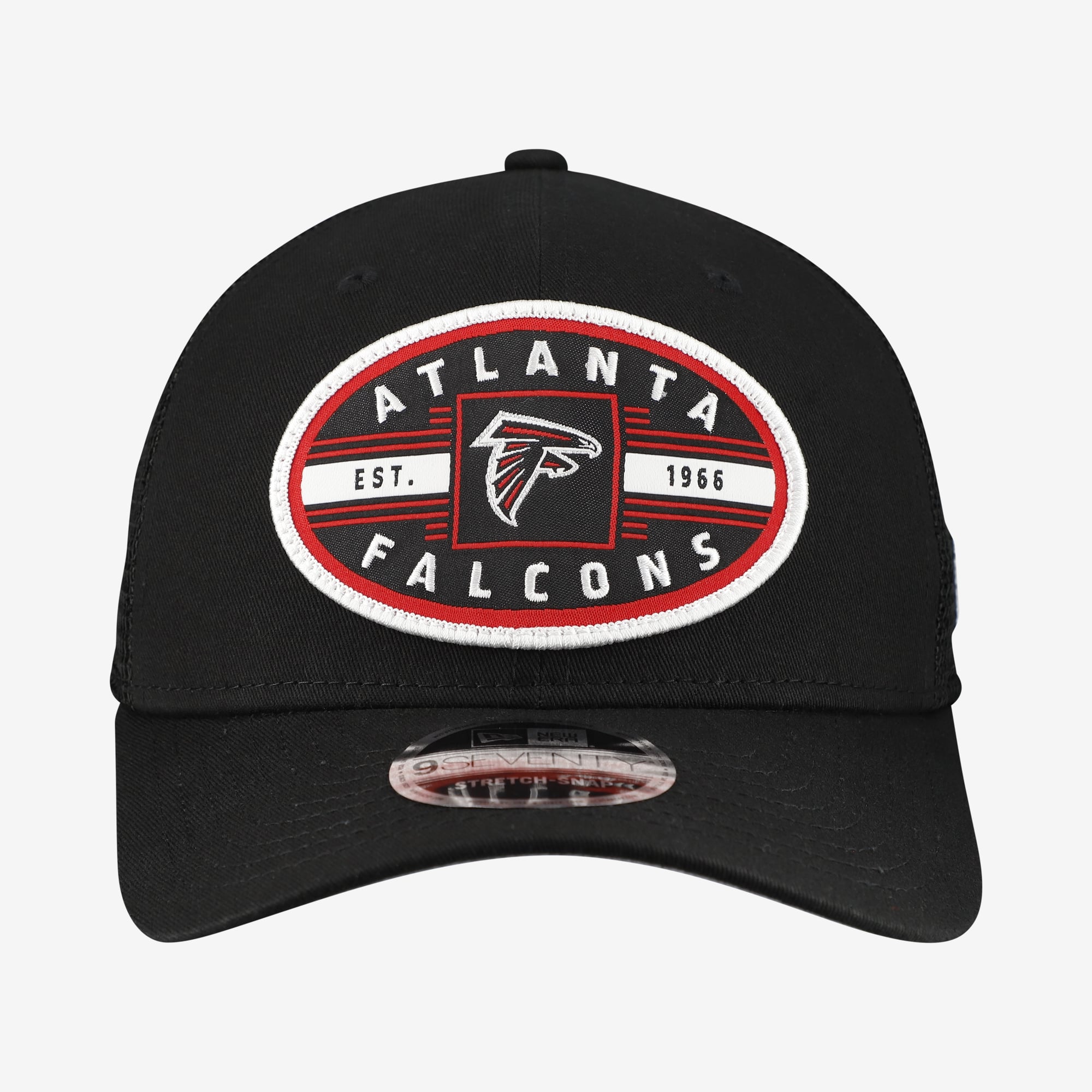 Casquette trucker New Era noire Atlanta Falcons Collegiate 9SEVENTY pour homme