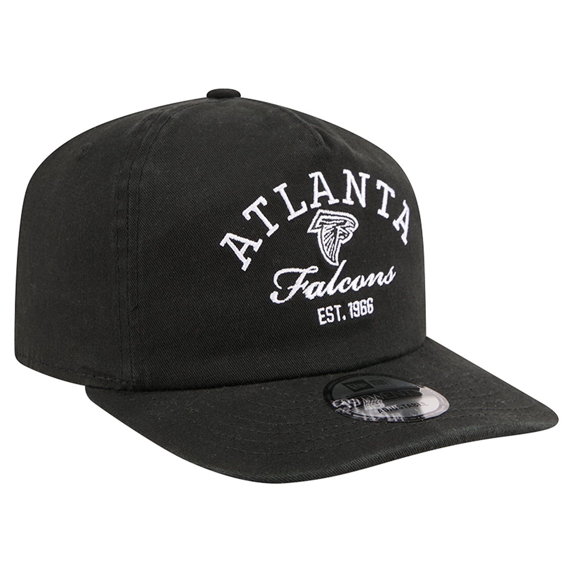 Men's New Era Black Atlanta Falcons Stacked 19TWENTY Adjustable Hat