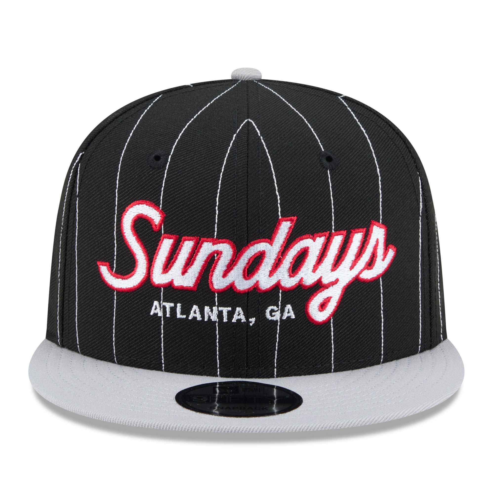 Casquette snapback New Era Atlanta Falcons Sundays 9FIFTY noire et argentée pour homme