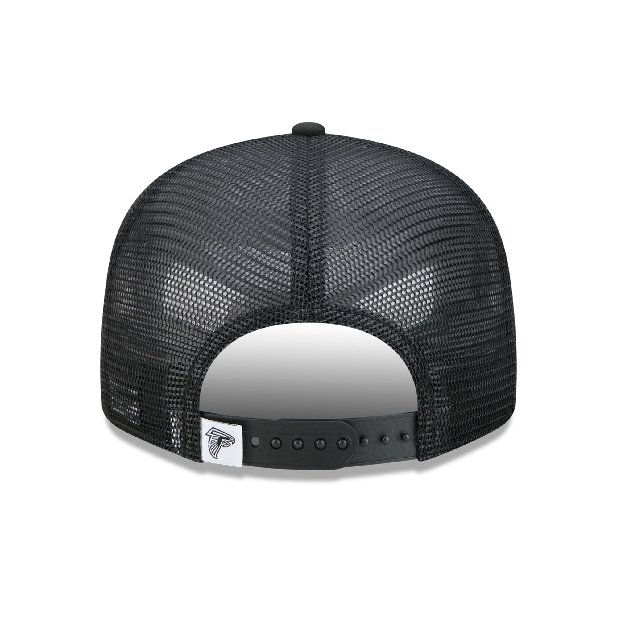 Casquette trucker New Era 9FIFTY noire et blanche Atlanta Falcons pour homme