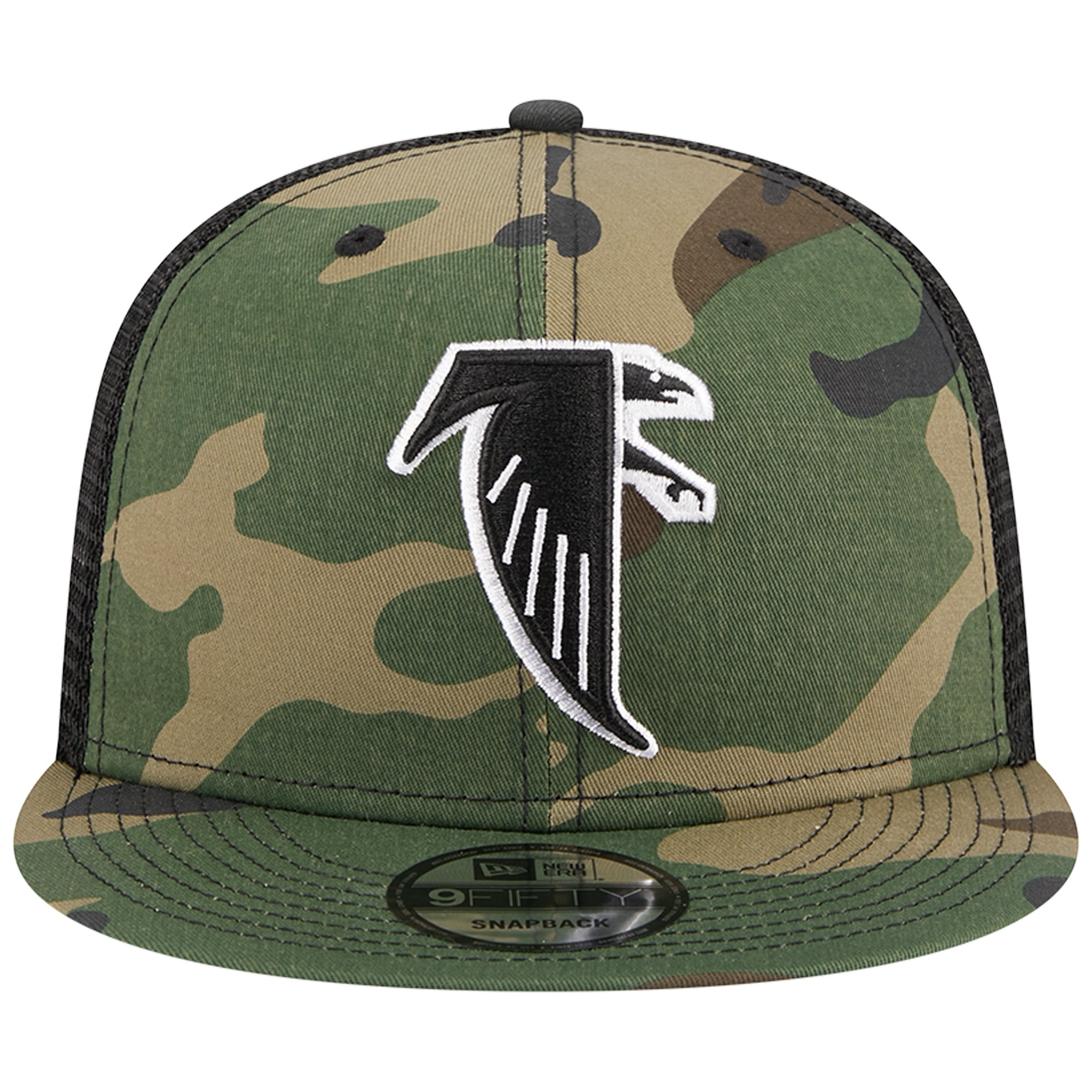Men's New Era Camo Atlanta Falcons Throwback Main Trucker 9FIFTY Snapback Hat