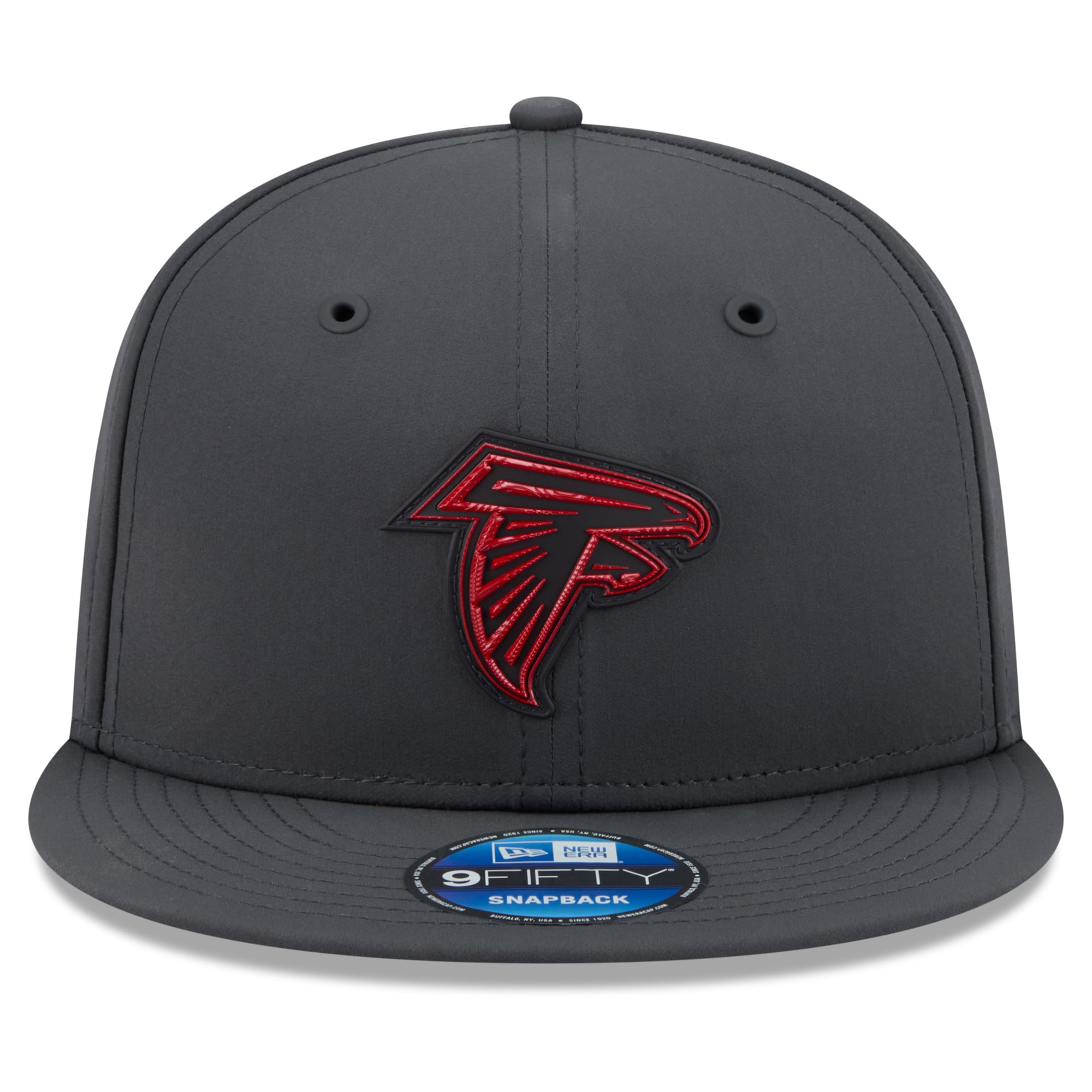 Casquette snapback New Era Atlanta Falcons 2026 Sideline pour homme, couleur anthracite, modèle 9FIFTY, idéale pour les temps froids.
