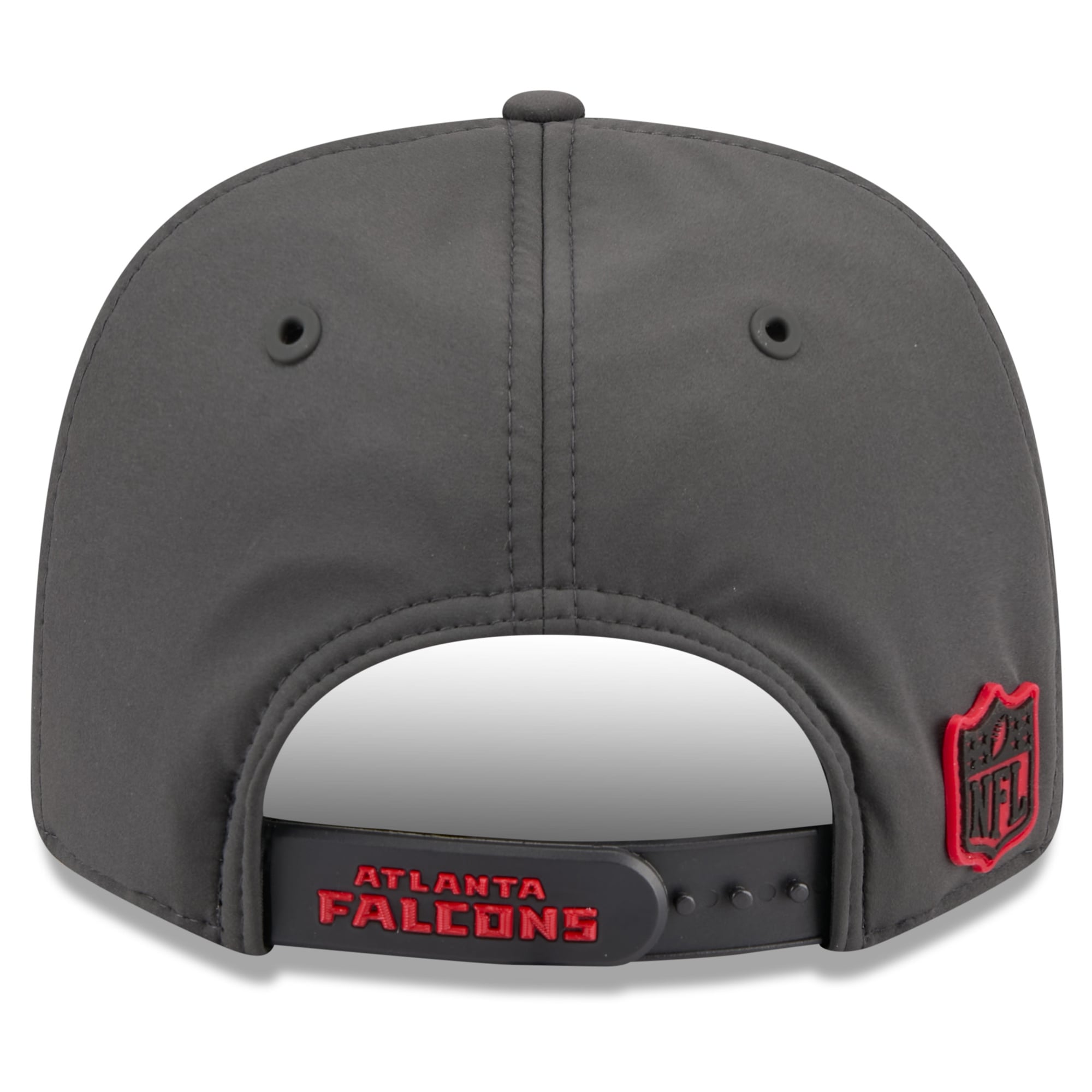 Casquette ajustable New Era Atlanta Falcons 2026 Sideline pour homme, couleur anthracite, modèle 9SEVENTY.