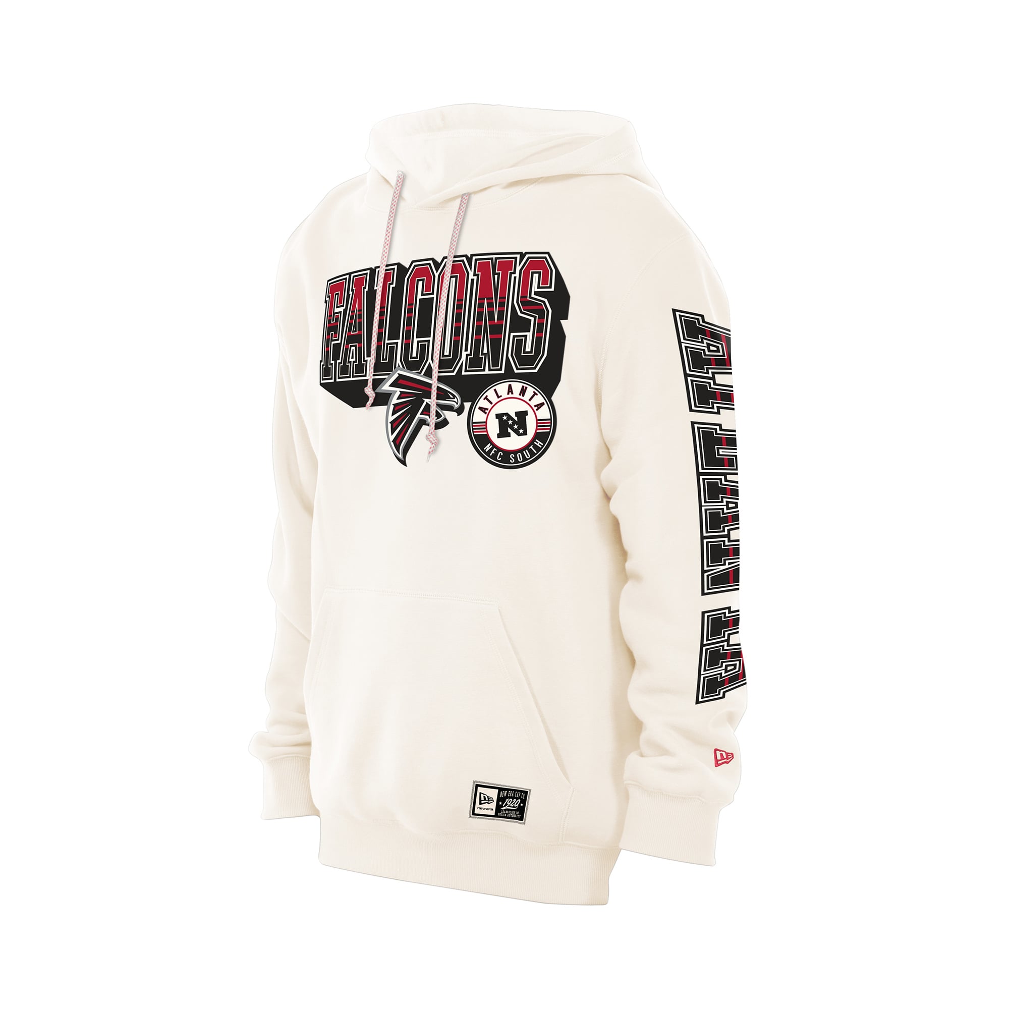 Men's New Era Cream Atlanta Falcons Dune Dust Hoodie