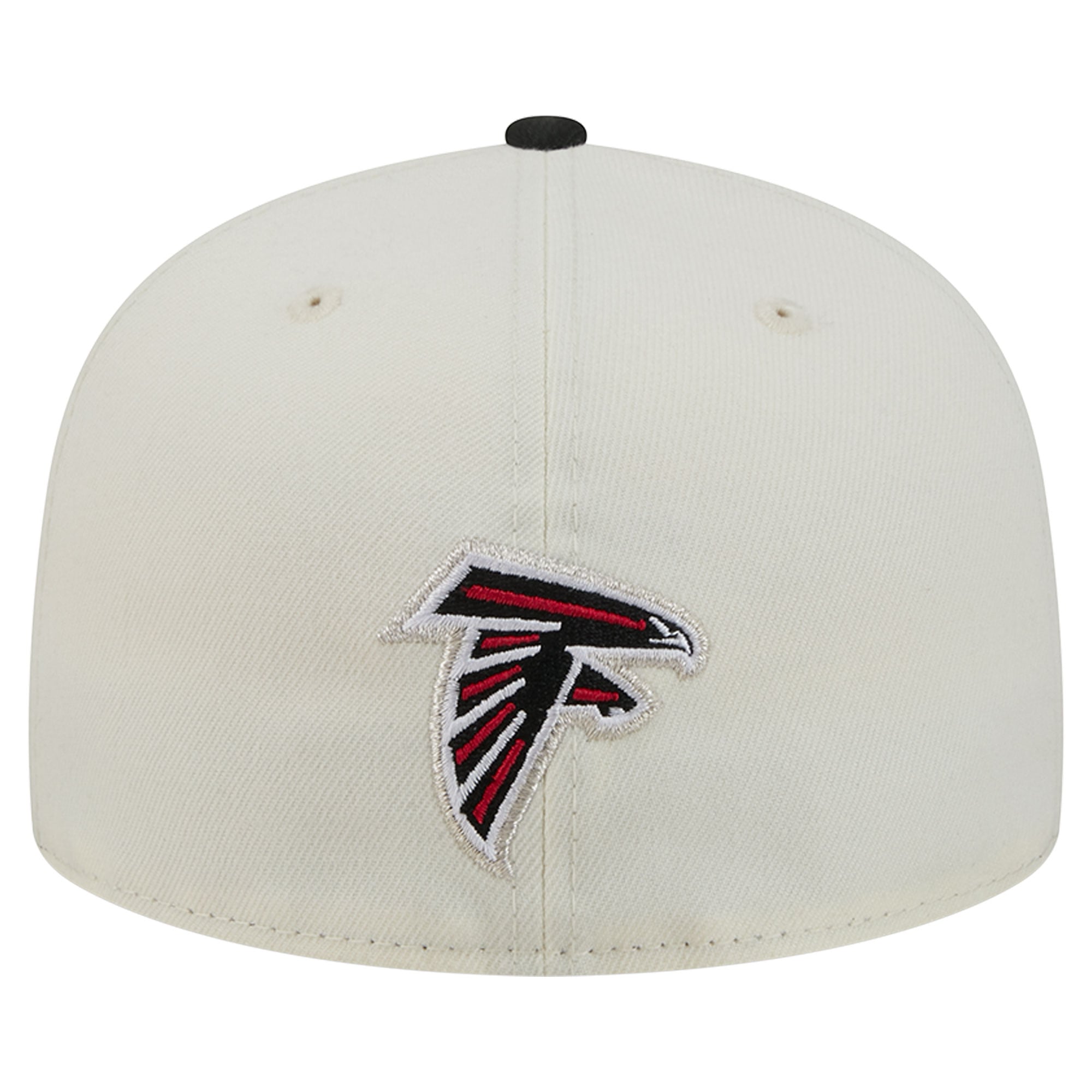 Casquette ajustée New Era Deceptor 59FIFTY crème/noire pour homme, Atlanta Falcons