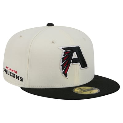 Atlanta Falcons New Era Deceptor 59FIFTY Fitted Hat - Cream/Black