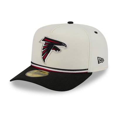 Atlanta Falcons New Era Vintage A-Frame 59FIFTY Fitted Hat - Cream/Black