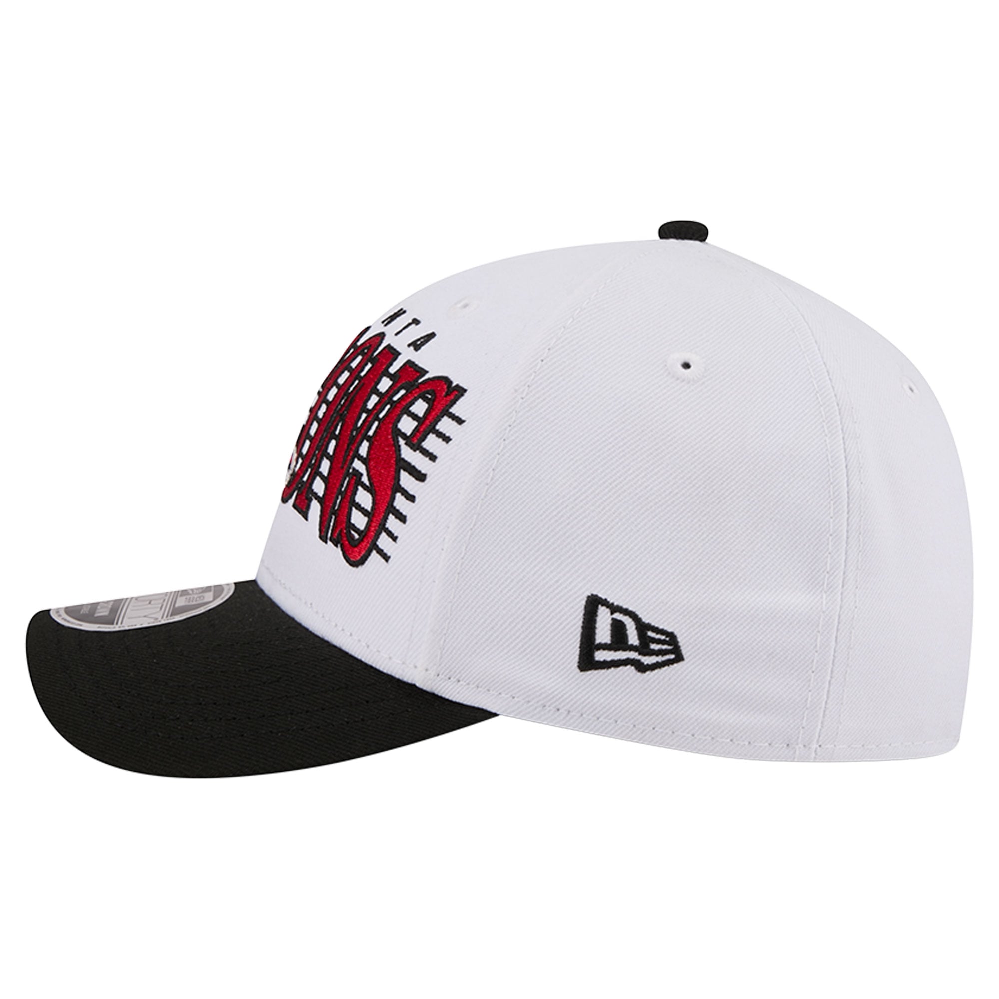 Casquette ajustable New Era blanche et noire Atlanta Falcons Loyal 9FORTY M-Crown pour homme