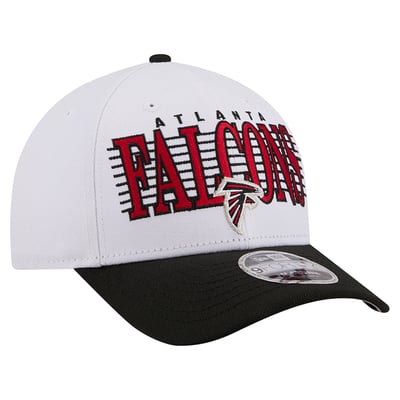 Atlanta Falcons New Era Loyal 9FORTY M-Crown Adjustable Hat - White/Black
