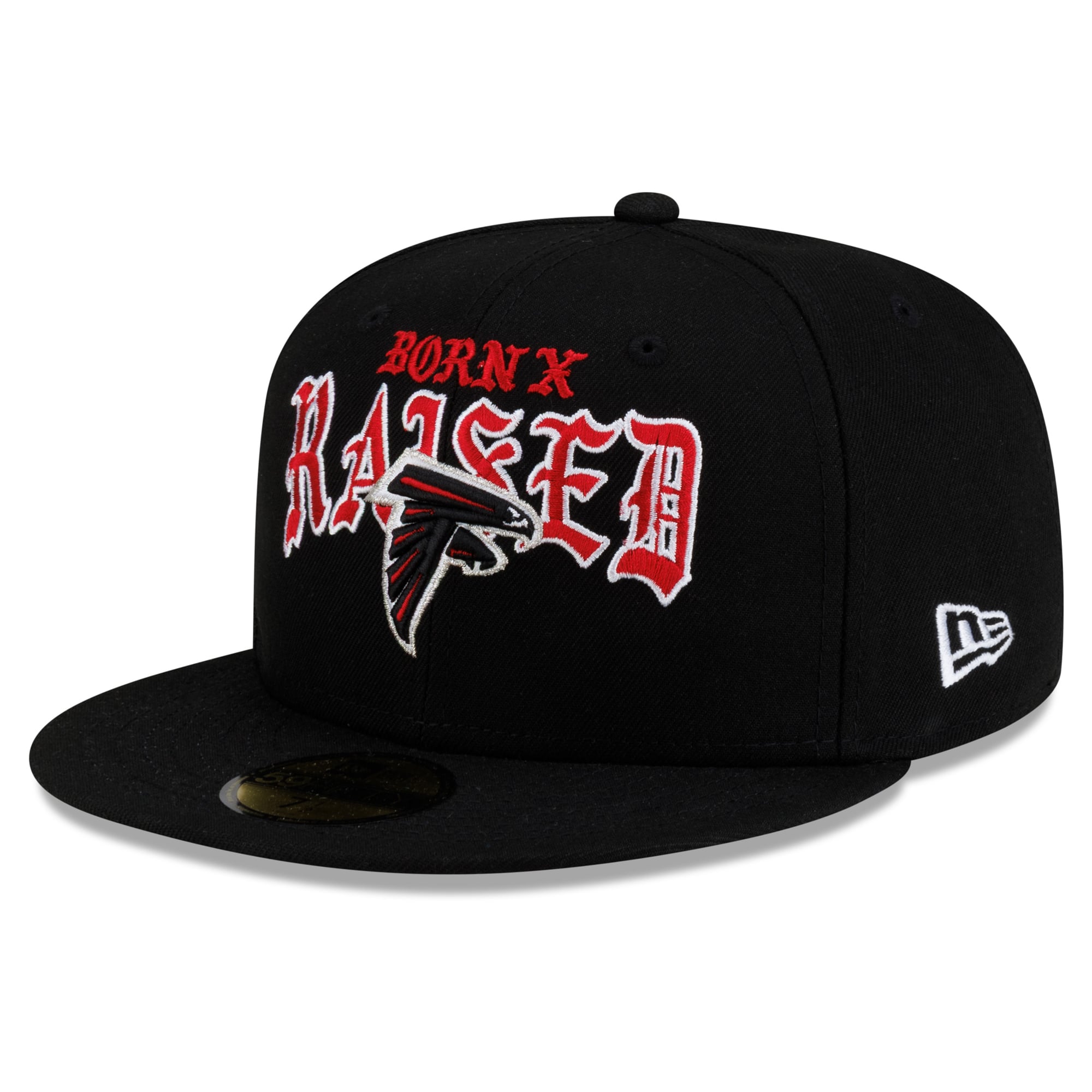 Casquette ajustée New Era x Born Raised Atlanta Falcons noire pour homme