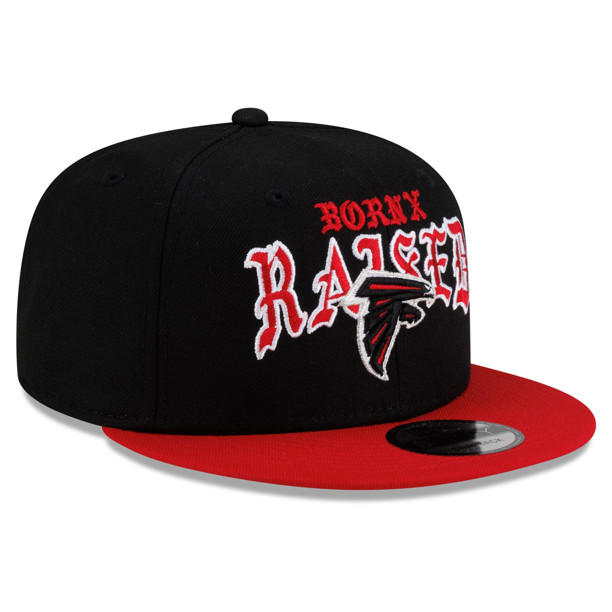 Casquette snapback New Era x Born x Raised Atlanta Falcons noire et rouge pour homme