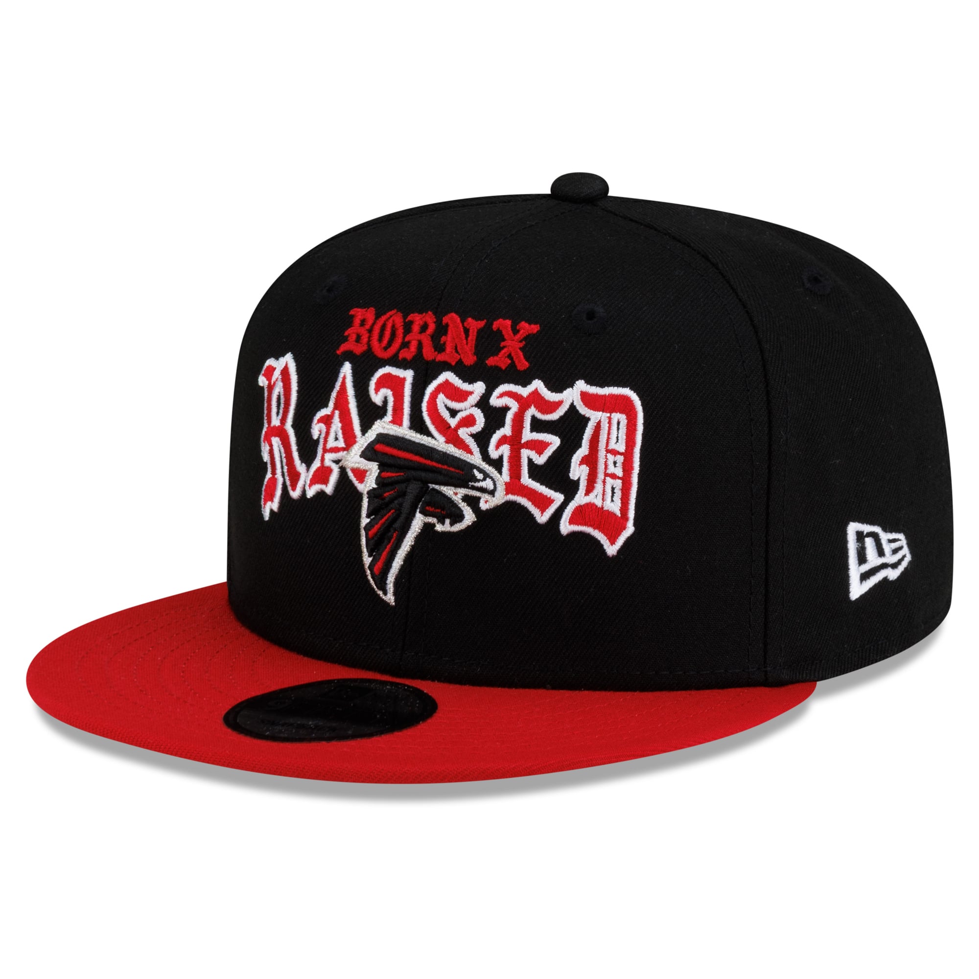 Casquette snapback New Era x Born x Raised Atlanta Falcons noire et rouge pour homme