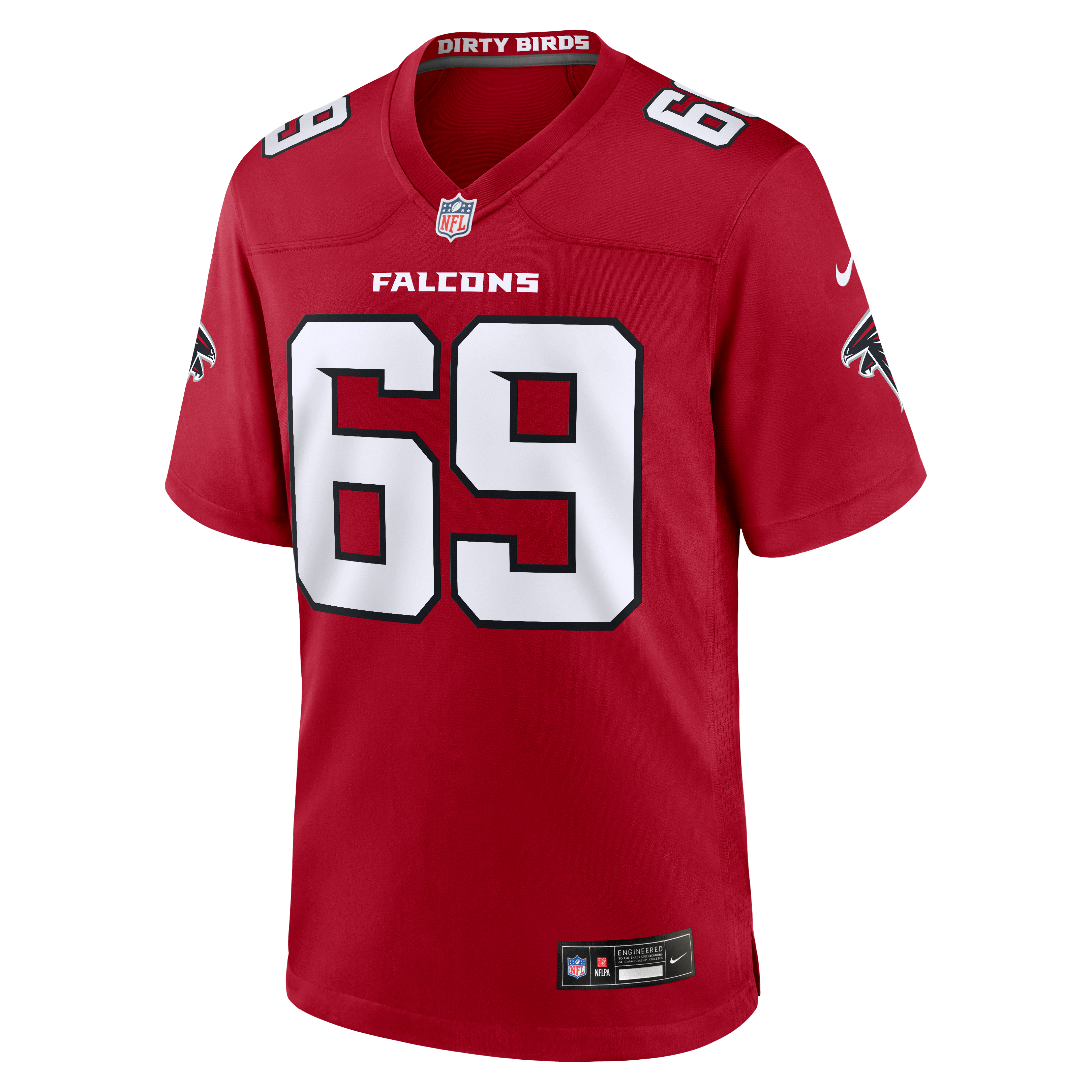 Maillot de match Nike Anterio Thompson rouge des Falcons d'Atlanta pour homme