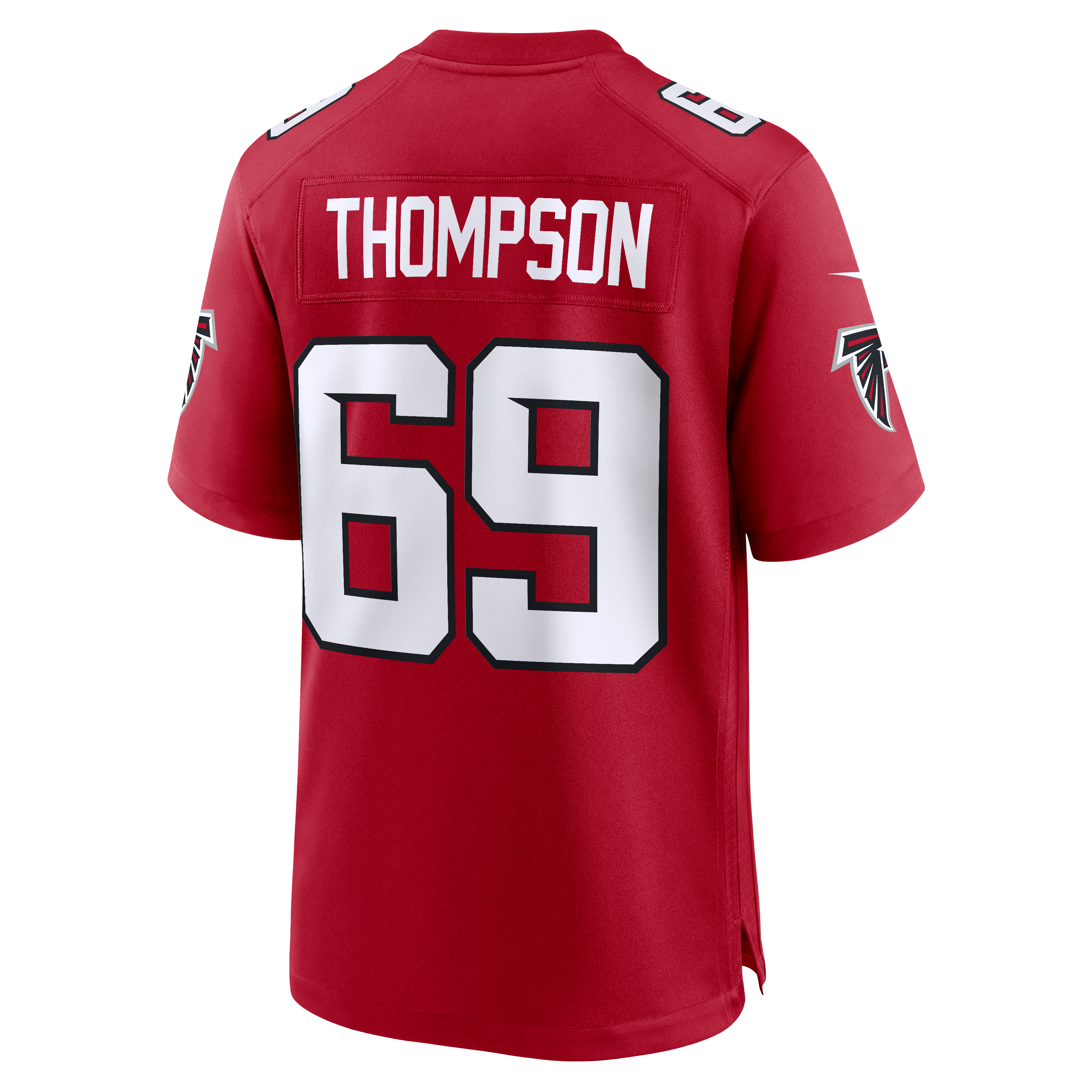 Maillot de match Nike Anterio Thompson rouge des Falcons d'Atlanta pour homme