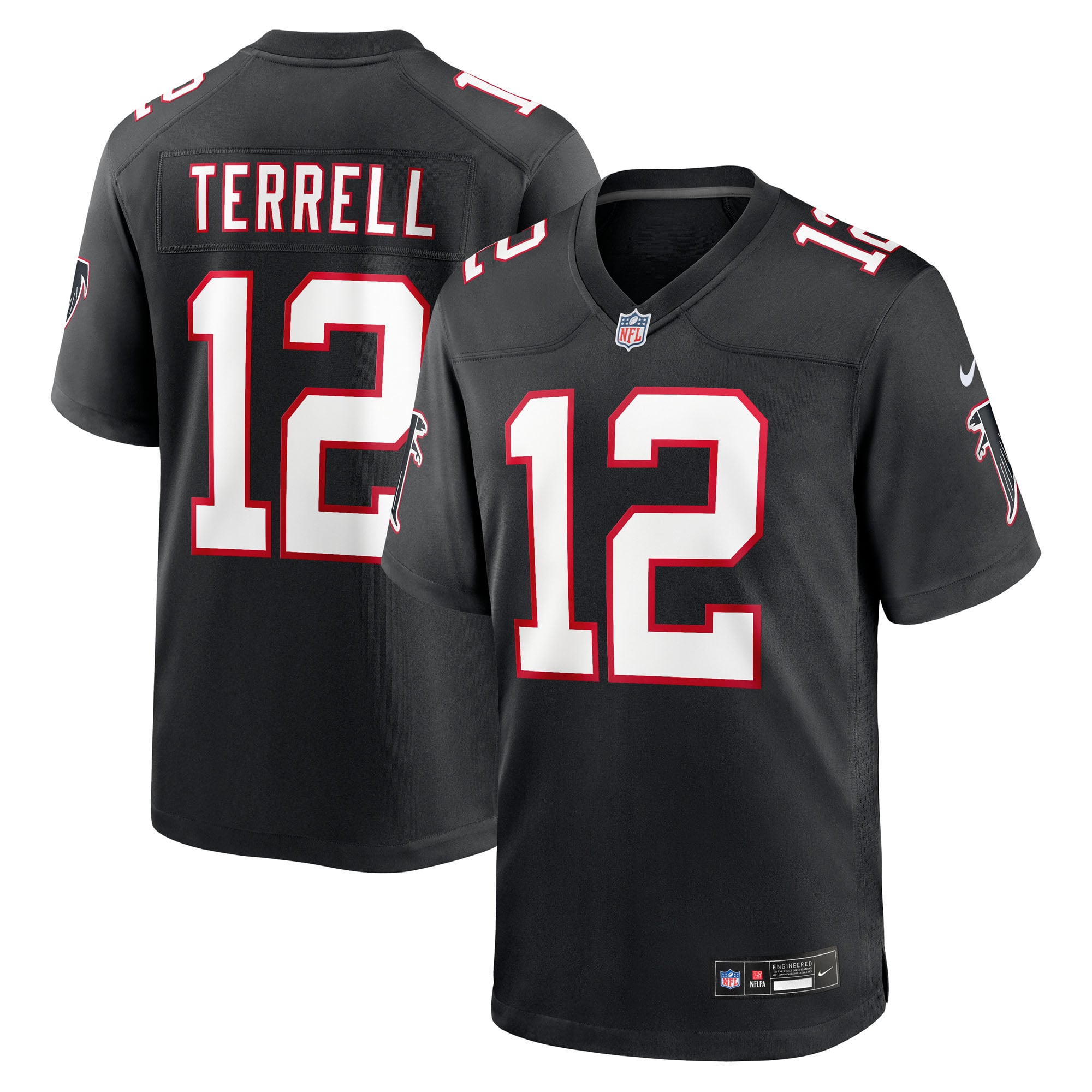 Men's Nike Avieon Terrell Black Atlanta Falcons Alternate Throwback Game Jersey