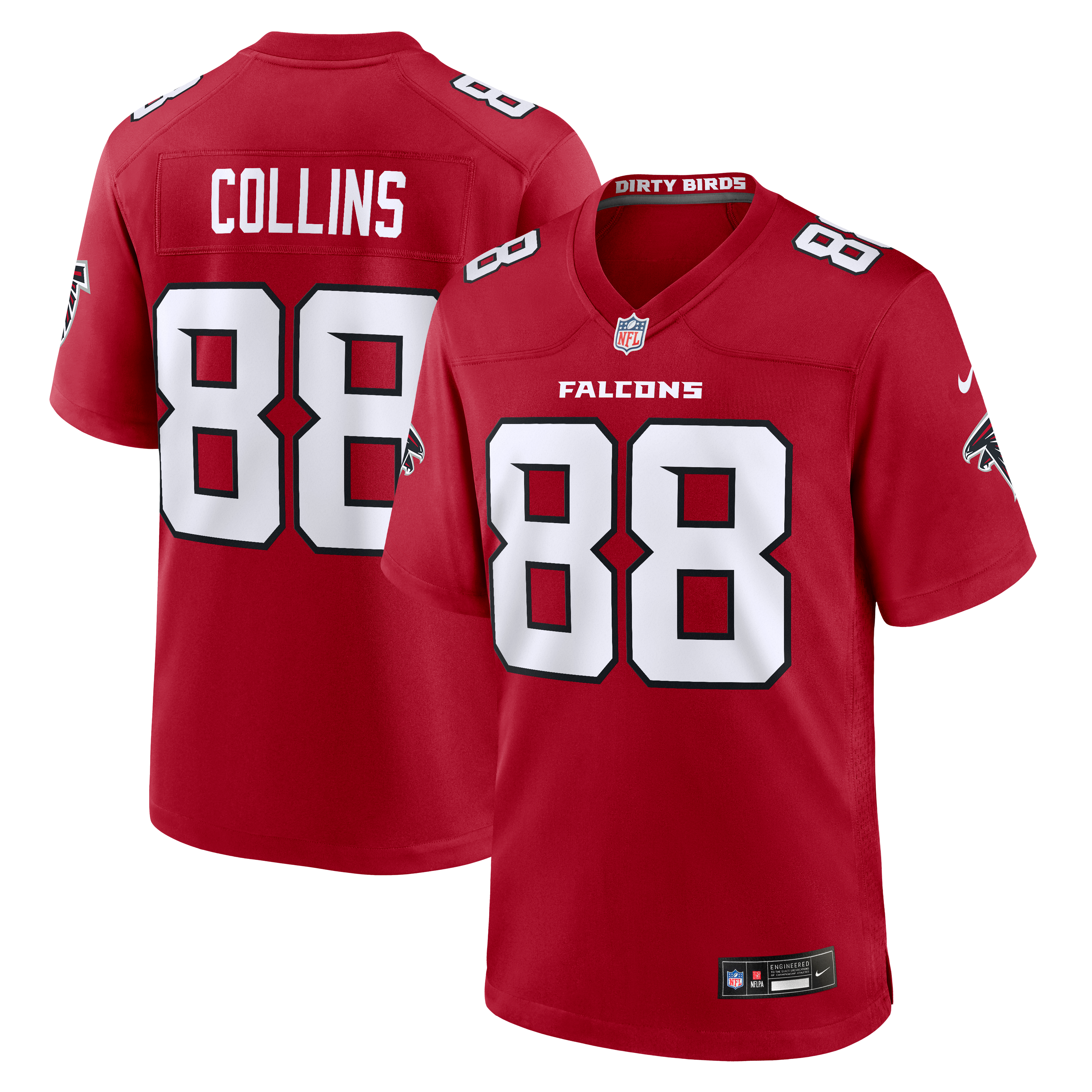 Men's Nike Beaux Collins Red Atlanta Falcons Team Game Jersey