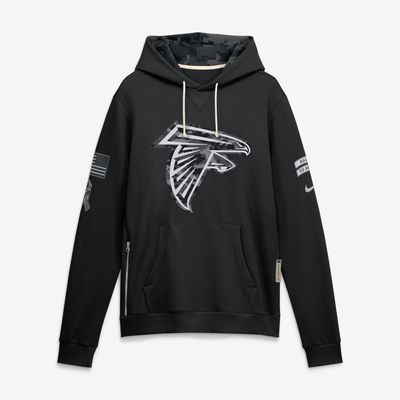  Atlanta Falcons Nike 2026 Salute to Service Sideline Dri-FIT Pullover Hoodie - Black