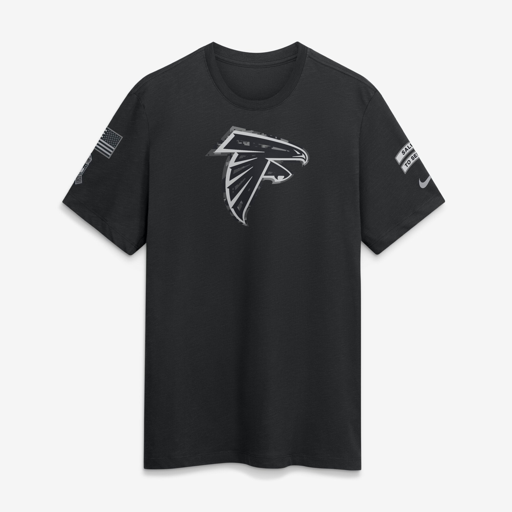T-shirt Nike Atlanta Falcons 2026 Salute to Service noir pour homme