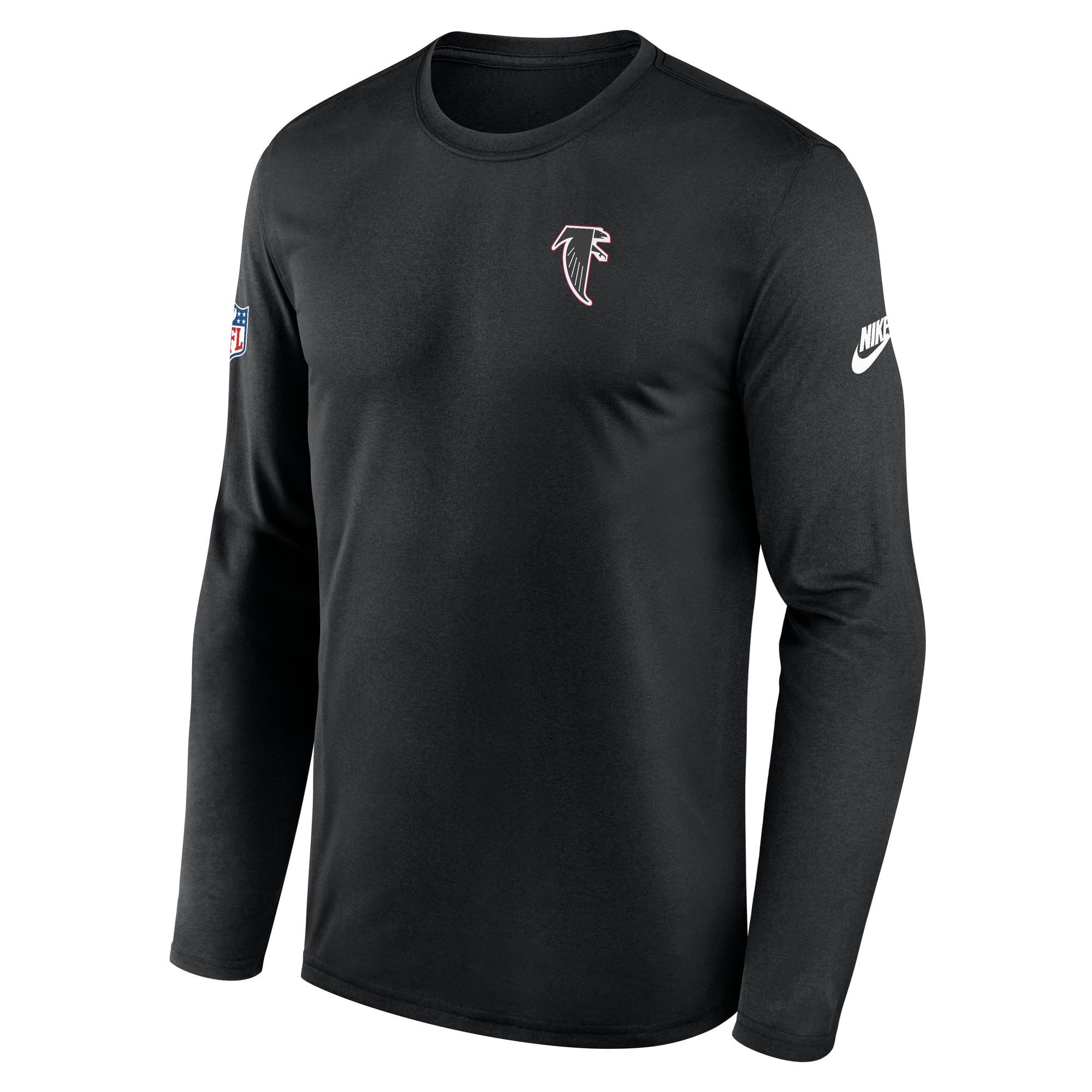 Men's Nike Black Atlanta Falcons Legend Small Logo Dri-FIT Long Sleeve T-Shirt